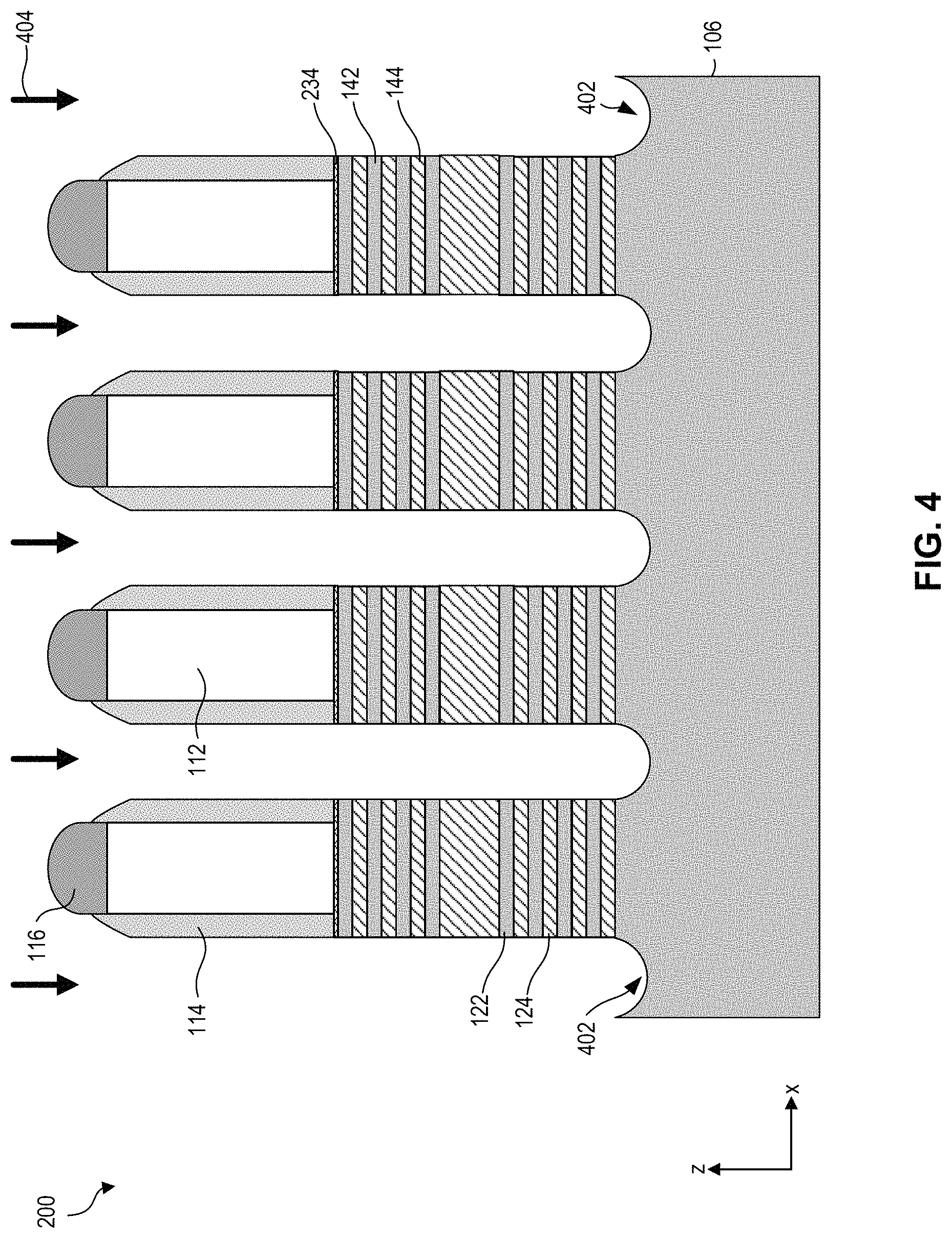 Patent US11776960 Figure 5 – Gate structures for stacked semiconductor devices