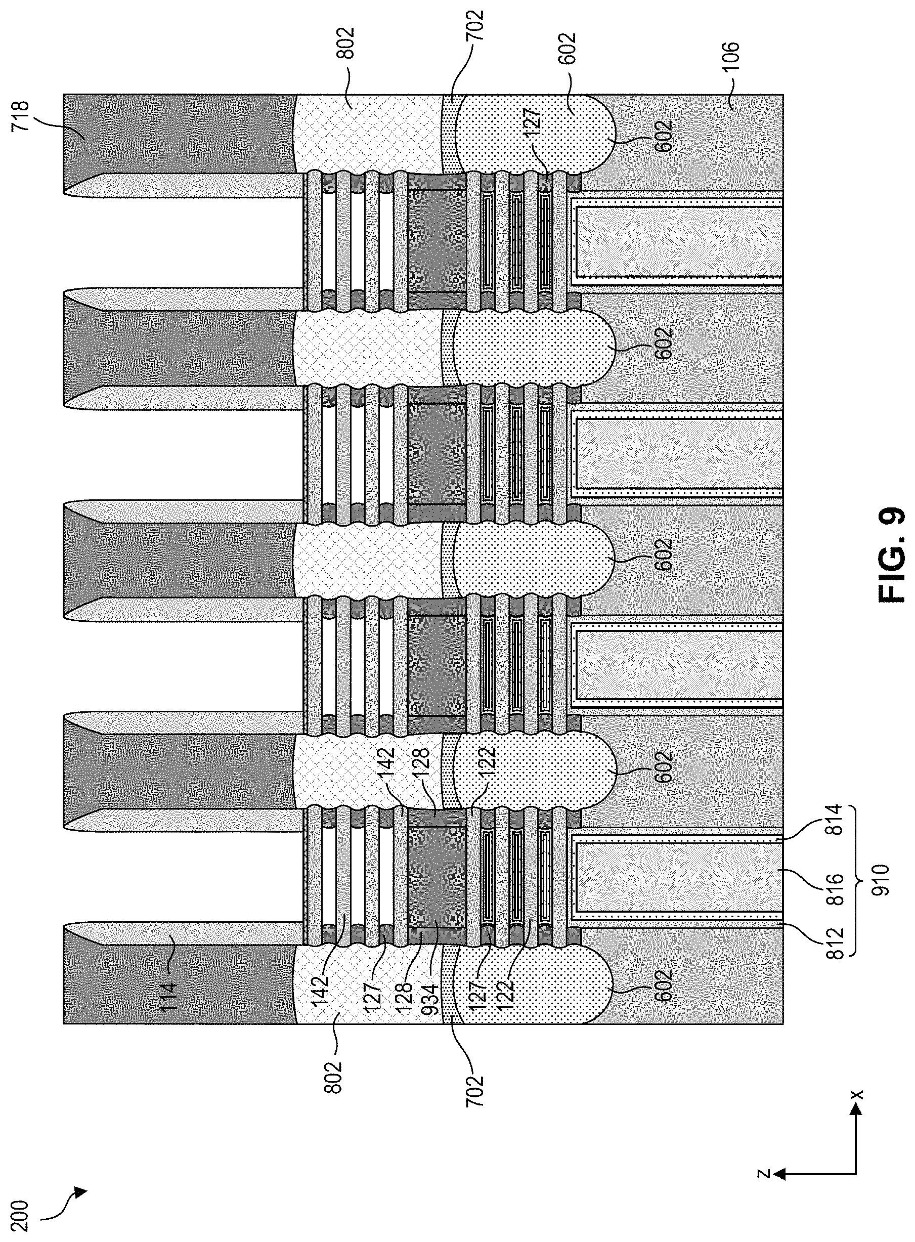 Patent US11776960 Figure 10 – Gate structures for stacked semiconductor devices