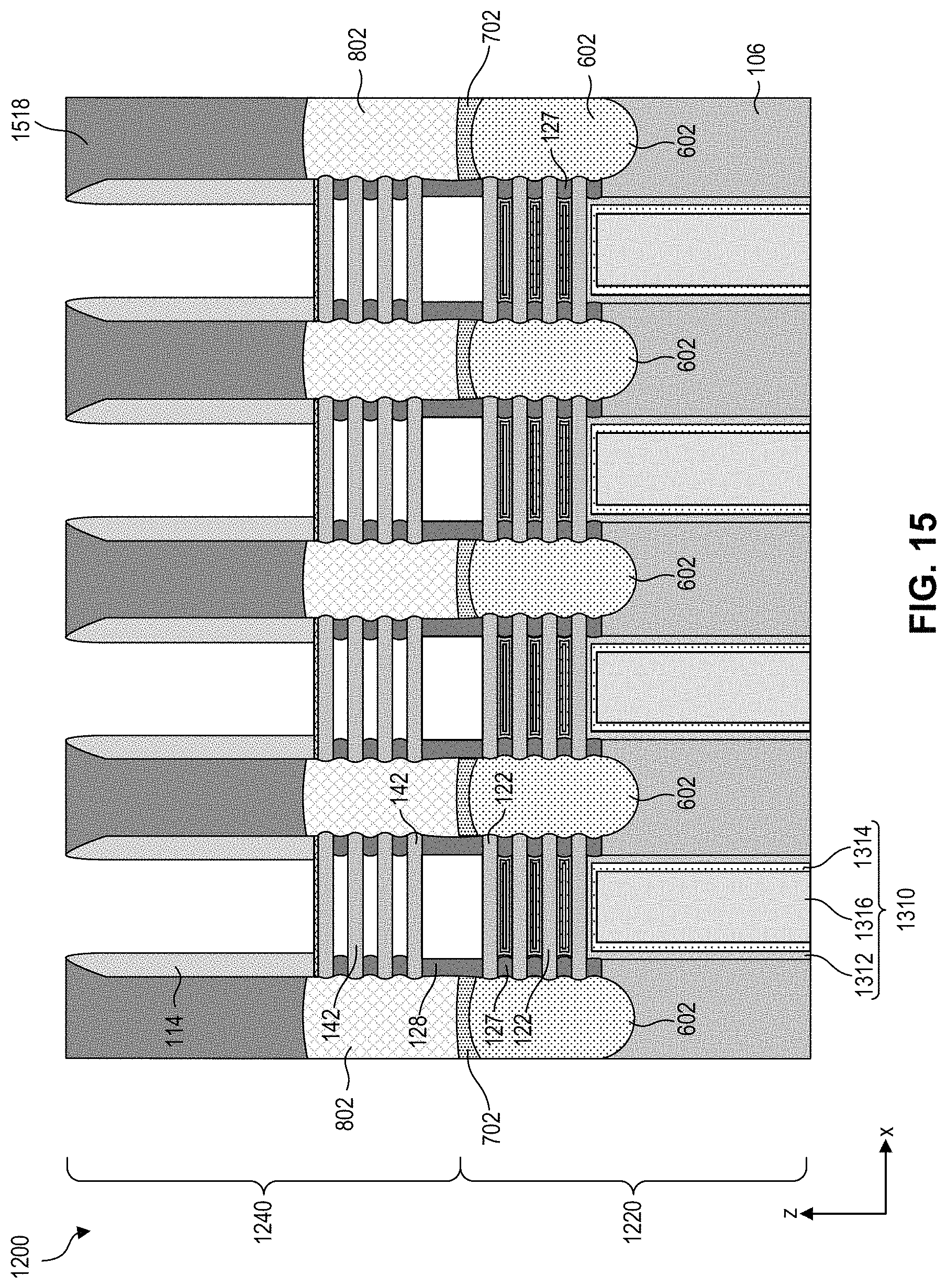 Patent US11776960 Figure 16 – Gate structures for stacked semiconductor devices