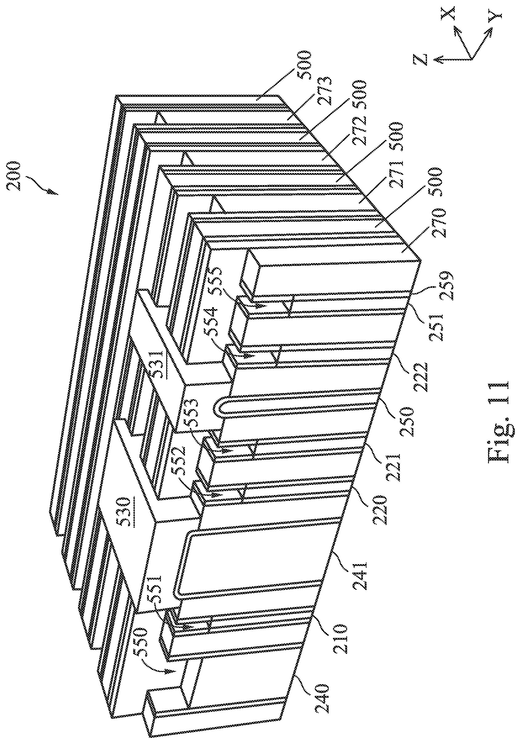 Patent US11776961 Figure 11 – Semiconductor device and manufacturing method thereof for selectively etching dummy fins