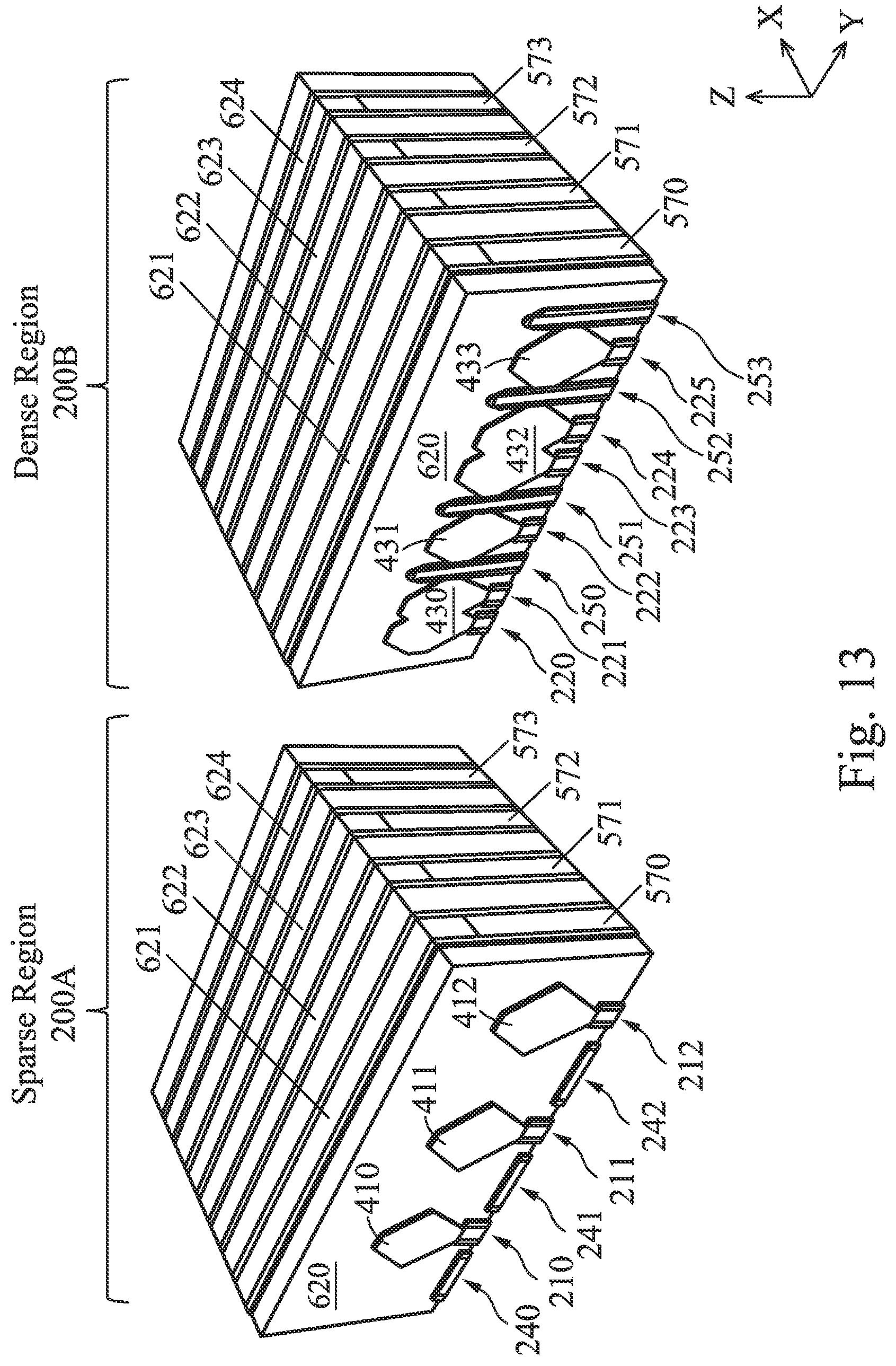 Patent US11776961 Figure 13 – Semiconductor device and manufacturing method thereof for selectively etching dummy fins