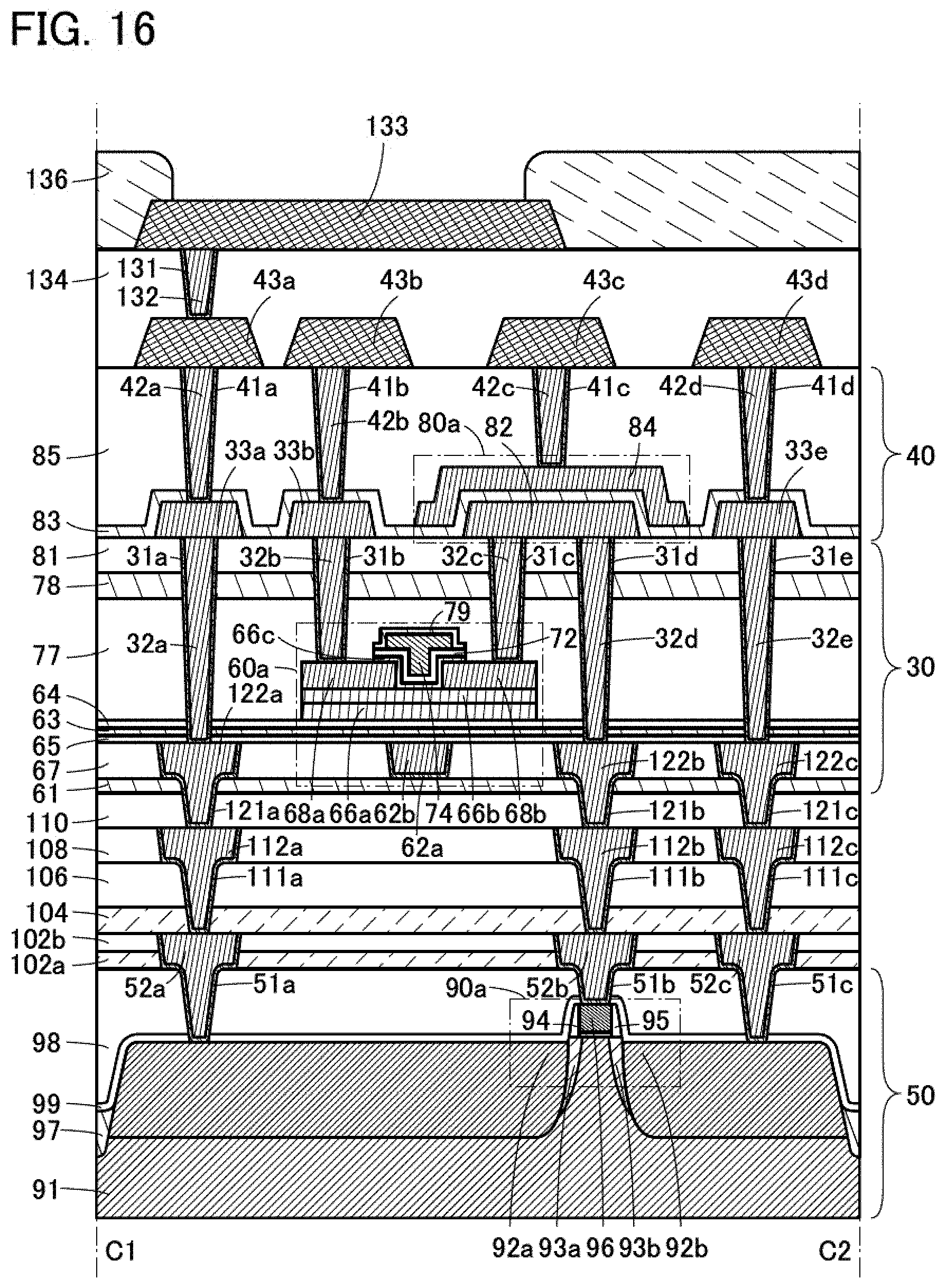 Patent US11776966 Figure 16 – Semiconductor device and method for manufacturing the semiconductor device