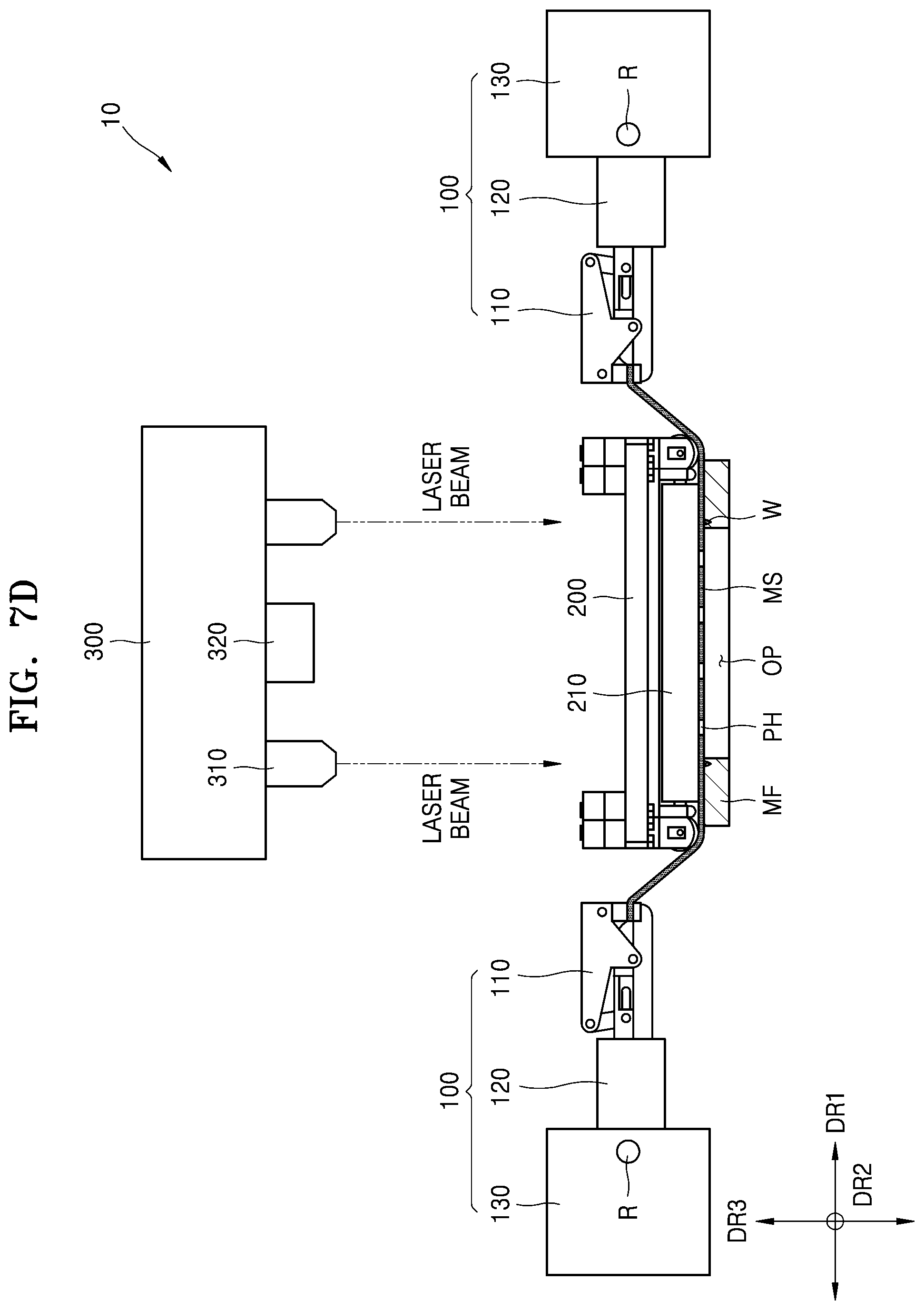 Patent US11776972 Figure 10 – Method and apparatus for manufacturing mask assembly and method of manufacturing display device