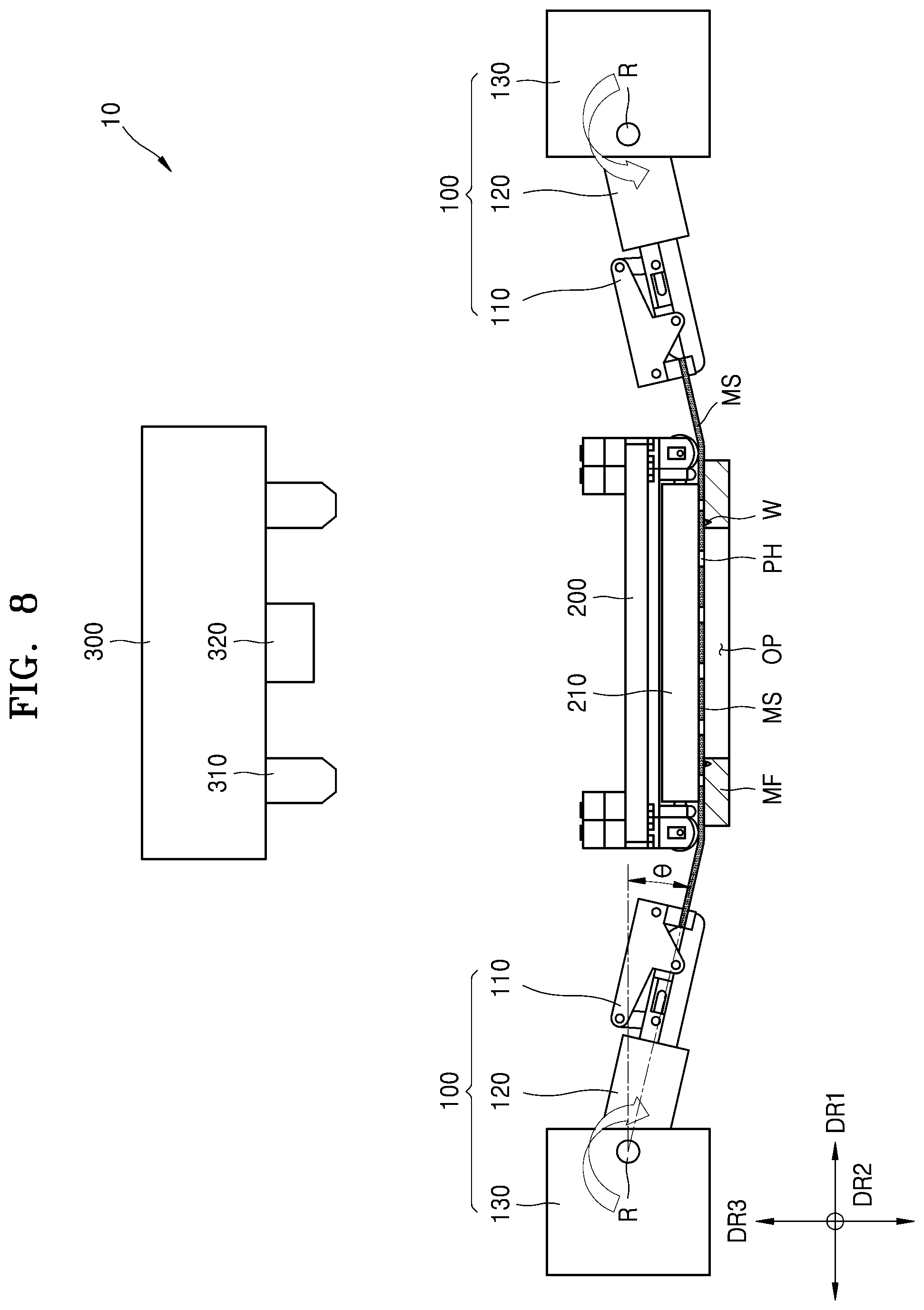 Patent US11776972 Figure 13 – Method and apparatus for manufacturing mask assembly and method of manufacturing display device