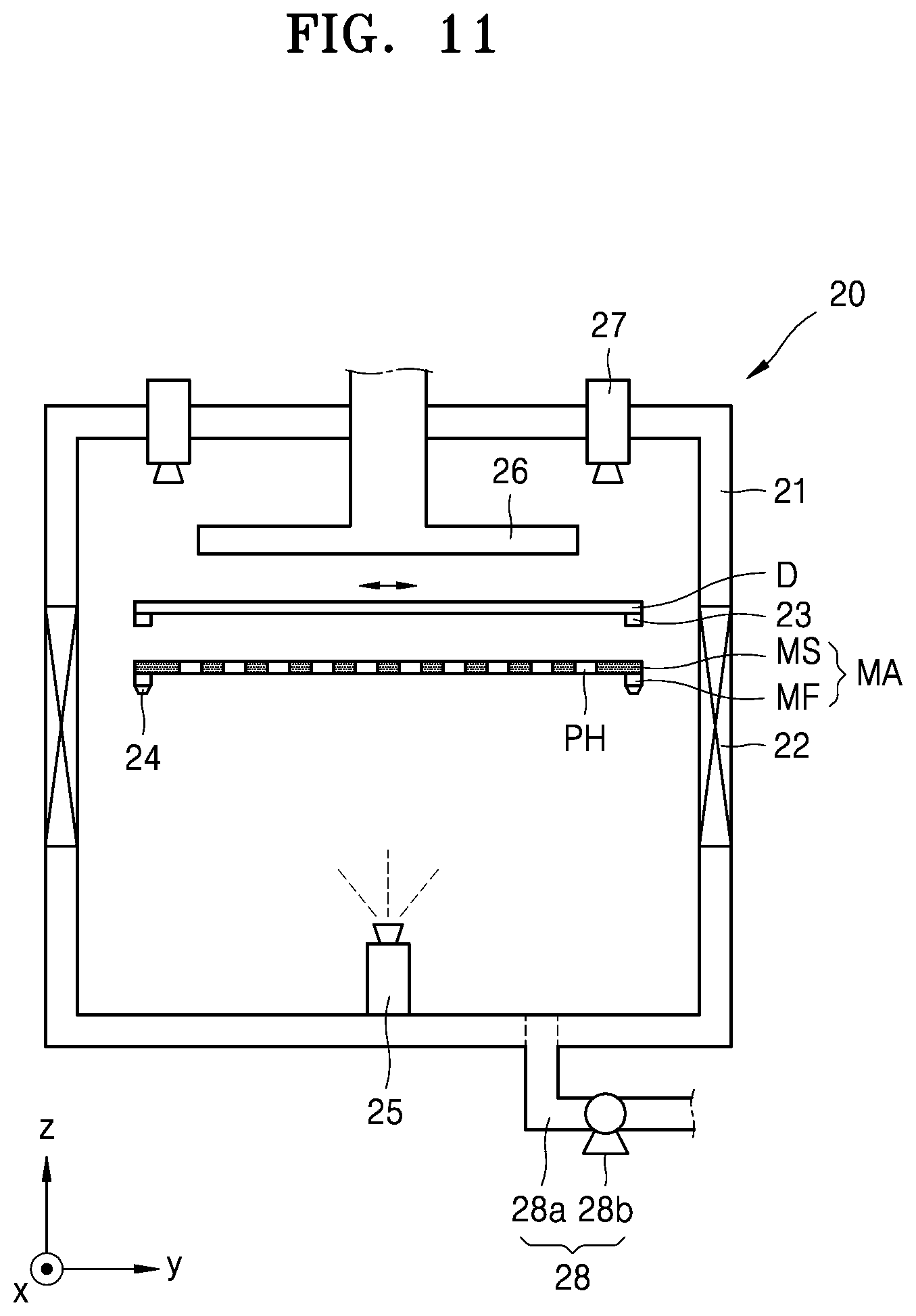 Patent US11776972 Figure 16 – Method and apparatus for manufacturing mask assembly and method of manufacturing display device