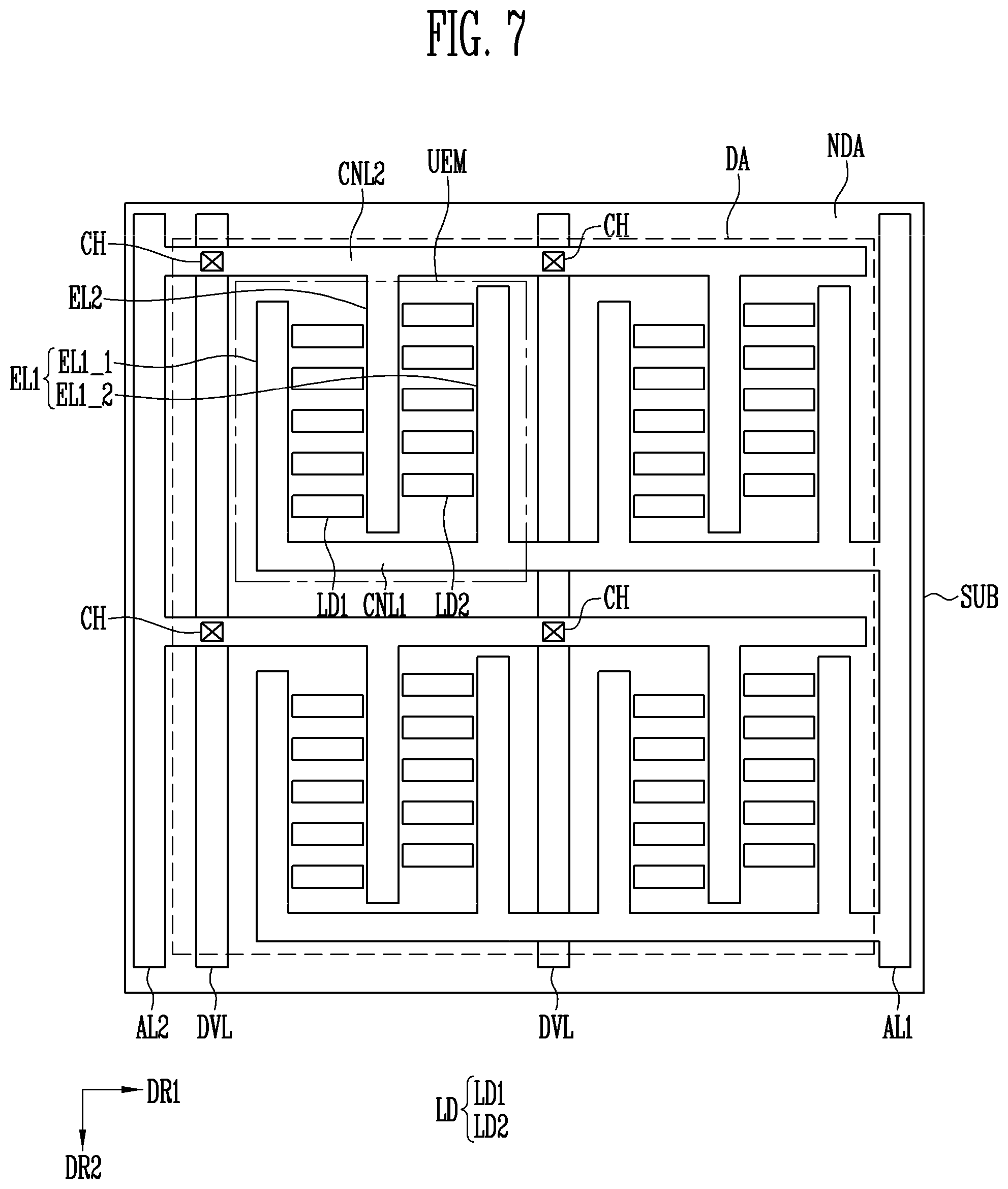 Patent US11776973 Figure 7 – Method of manufacturing display device