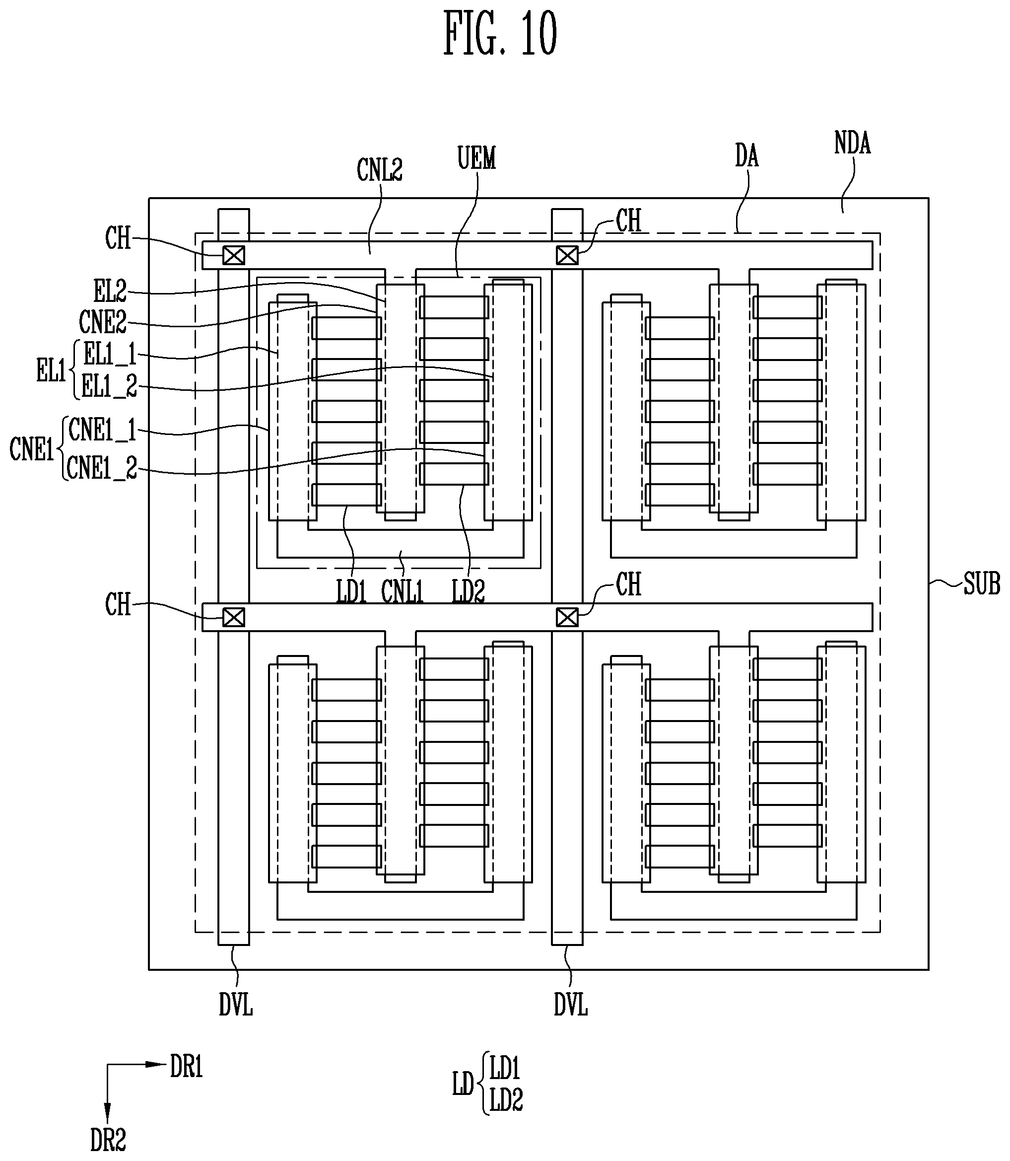 Patent US11776973 Figure 10 – Method of manufacturing display device