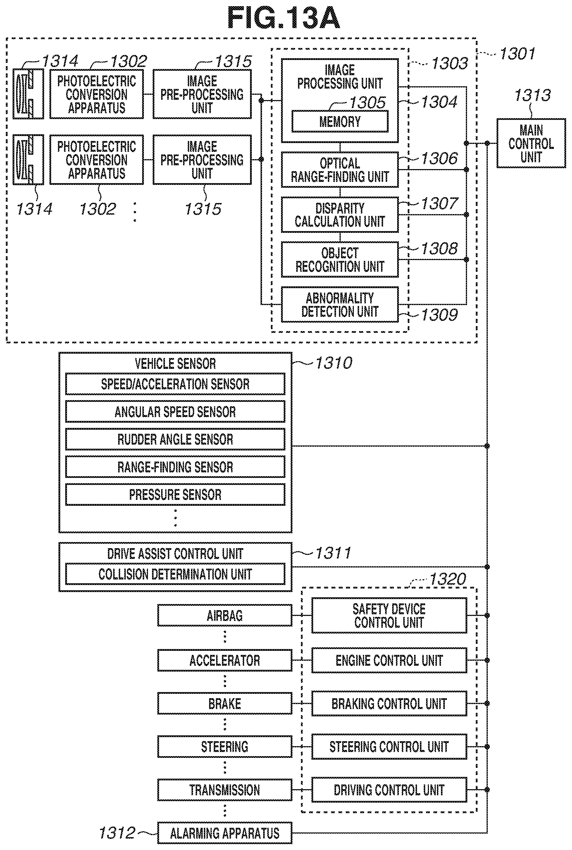 Patent US11776974 Figure 13 – Photoelectric conversion apparatus, photoelectric conversion system, and moving body