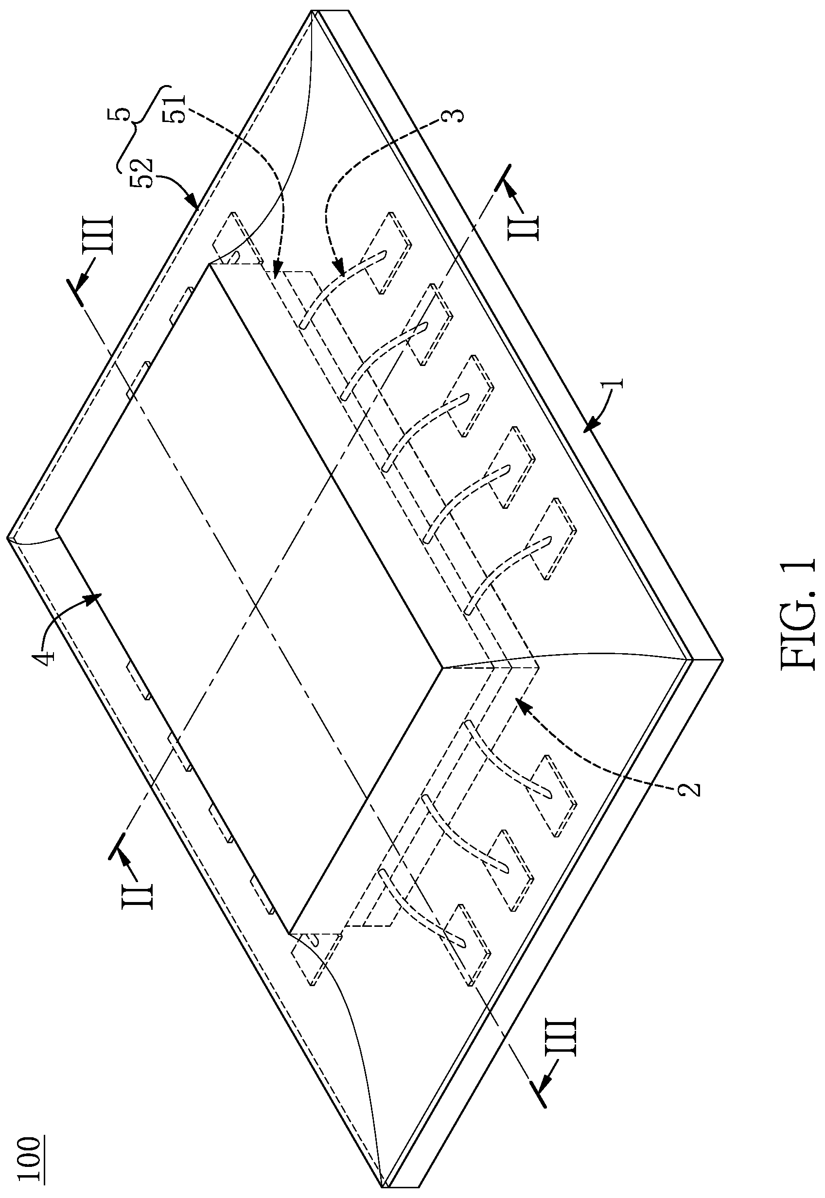 Patent US11776975 Figure 1 – Sensor package structure