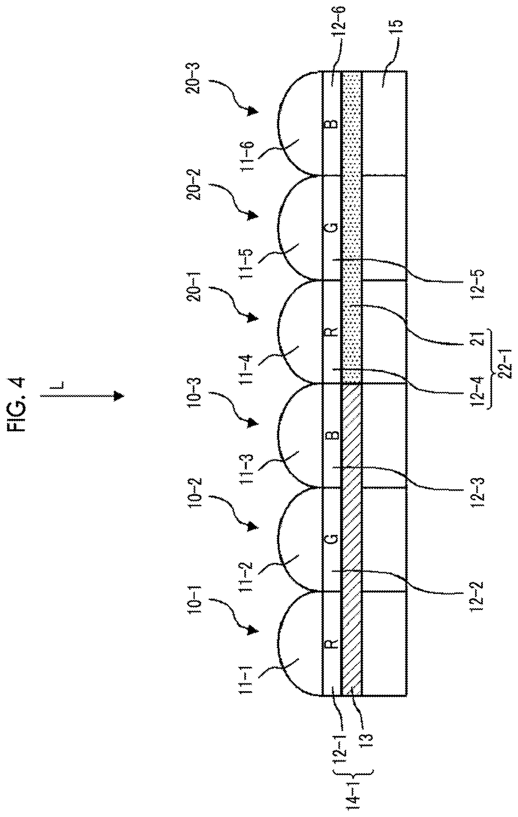 Patent US11776977 Figure 3 – Laminate and solid-state imaging element