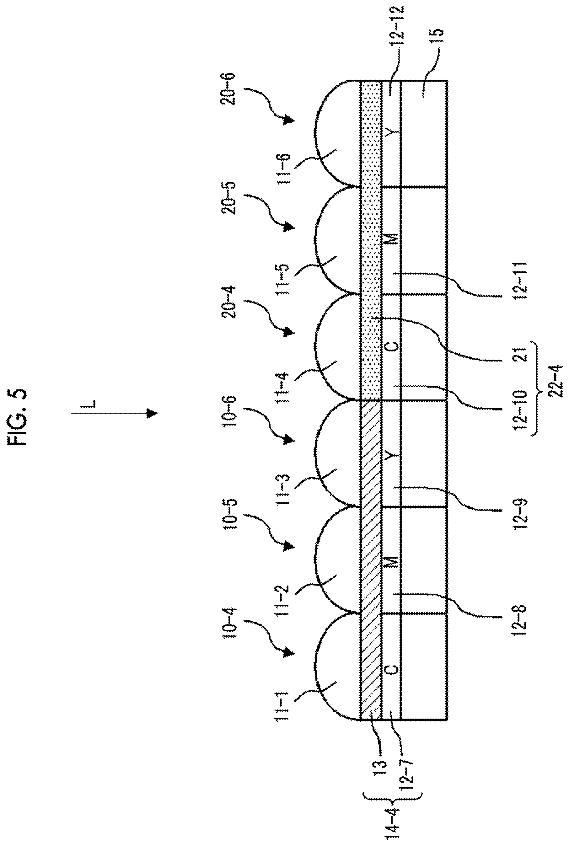 Patent US11776977 Figure 4 – Laminate and solid-state imaging element