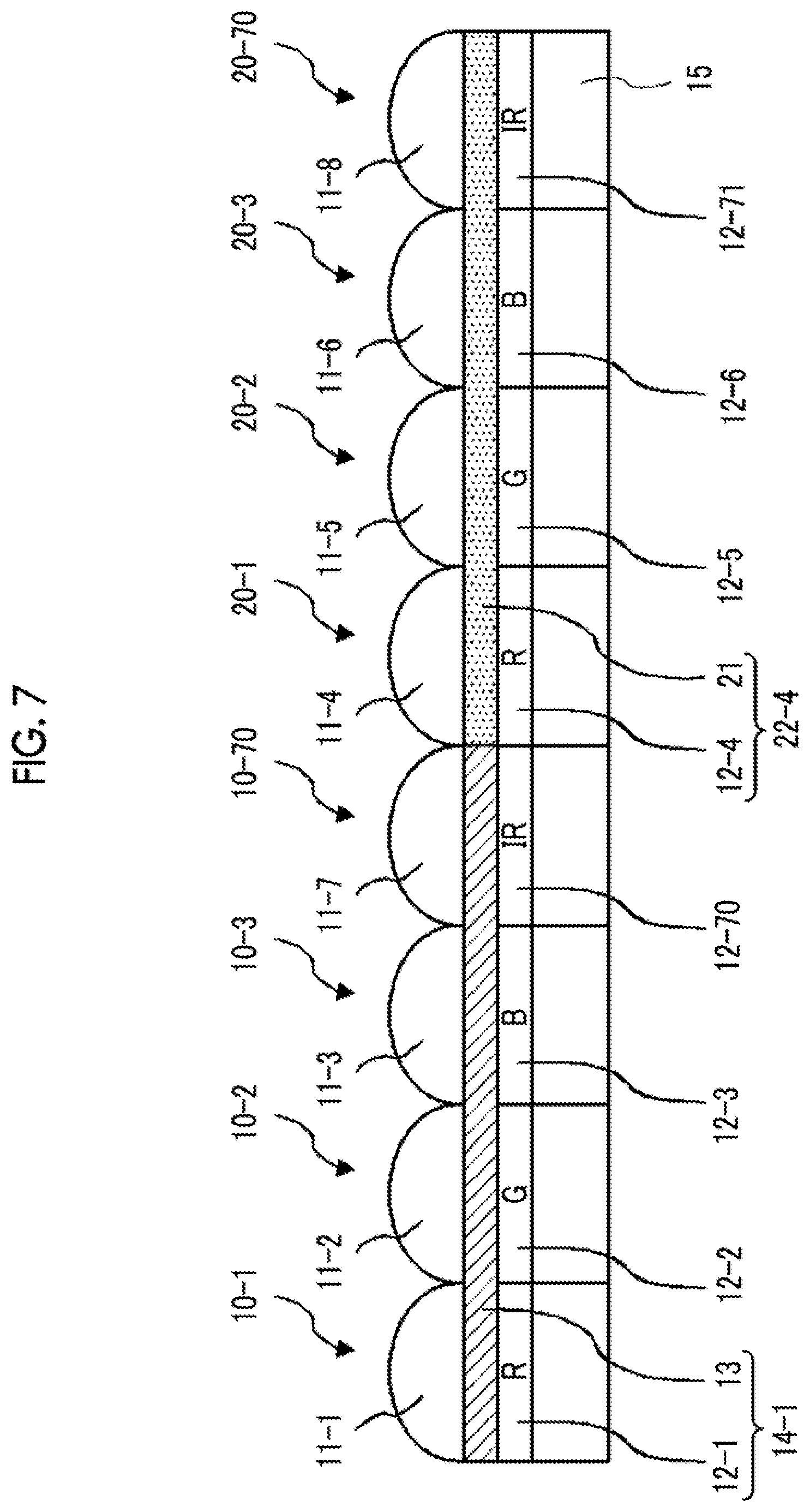 Patent US11776977 Figure 6 – Laminate and solid-state imaging element