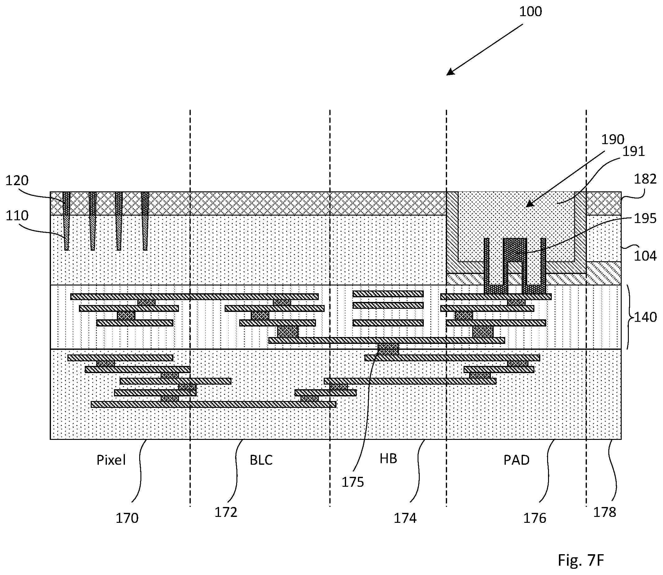 Patent US11776985 Figure 13 – Method of forming self aligned grids in BSI image sensor