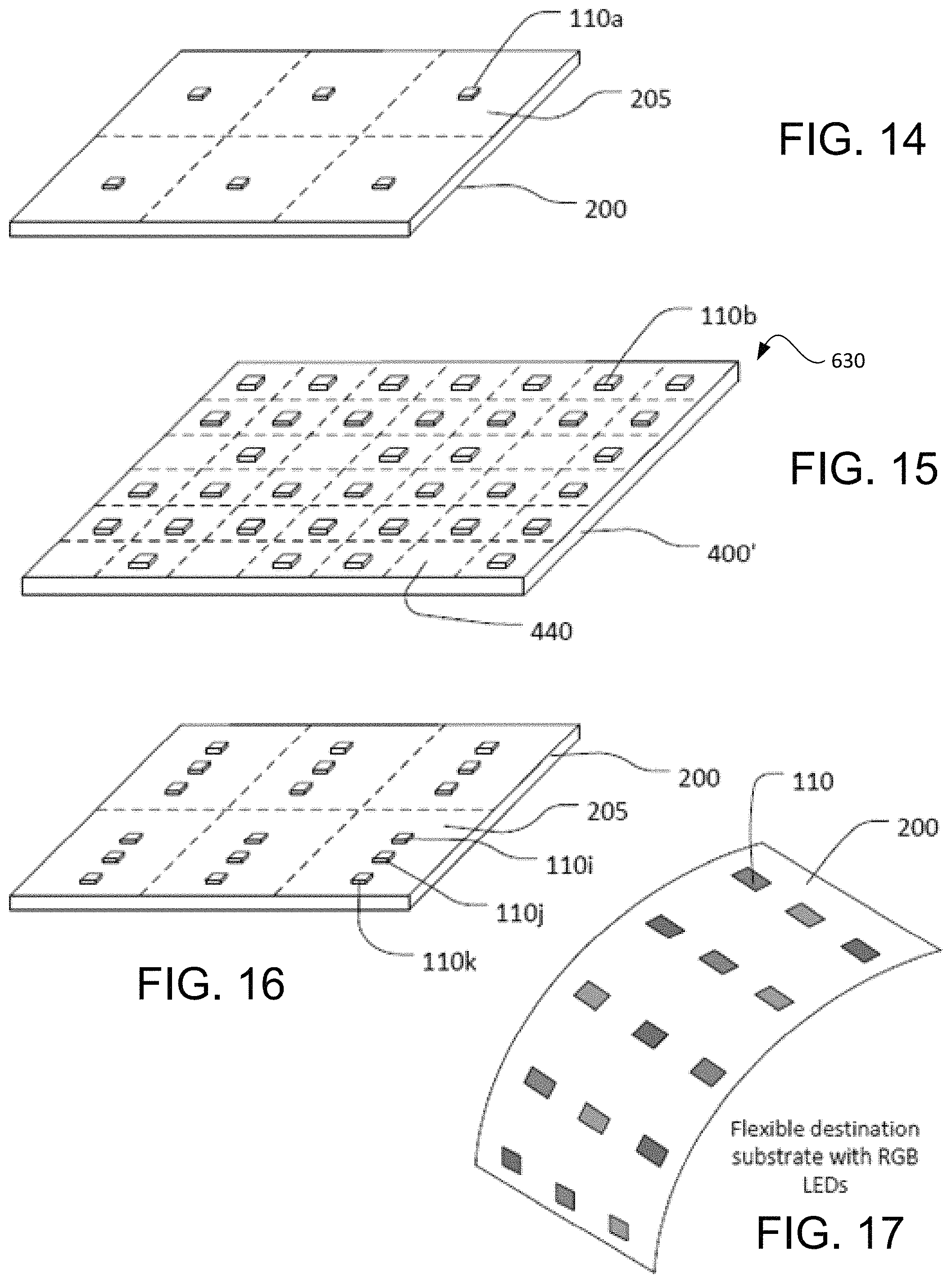 Patent US11776989 Figure 9 – Methods of parallel transfer of micro-devices using treatment