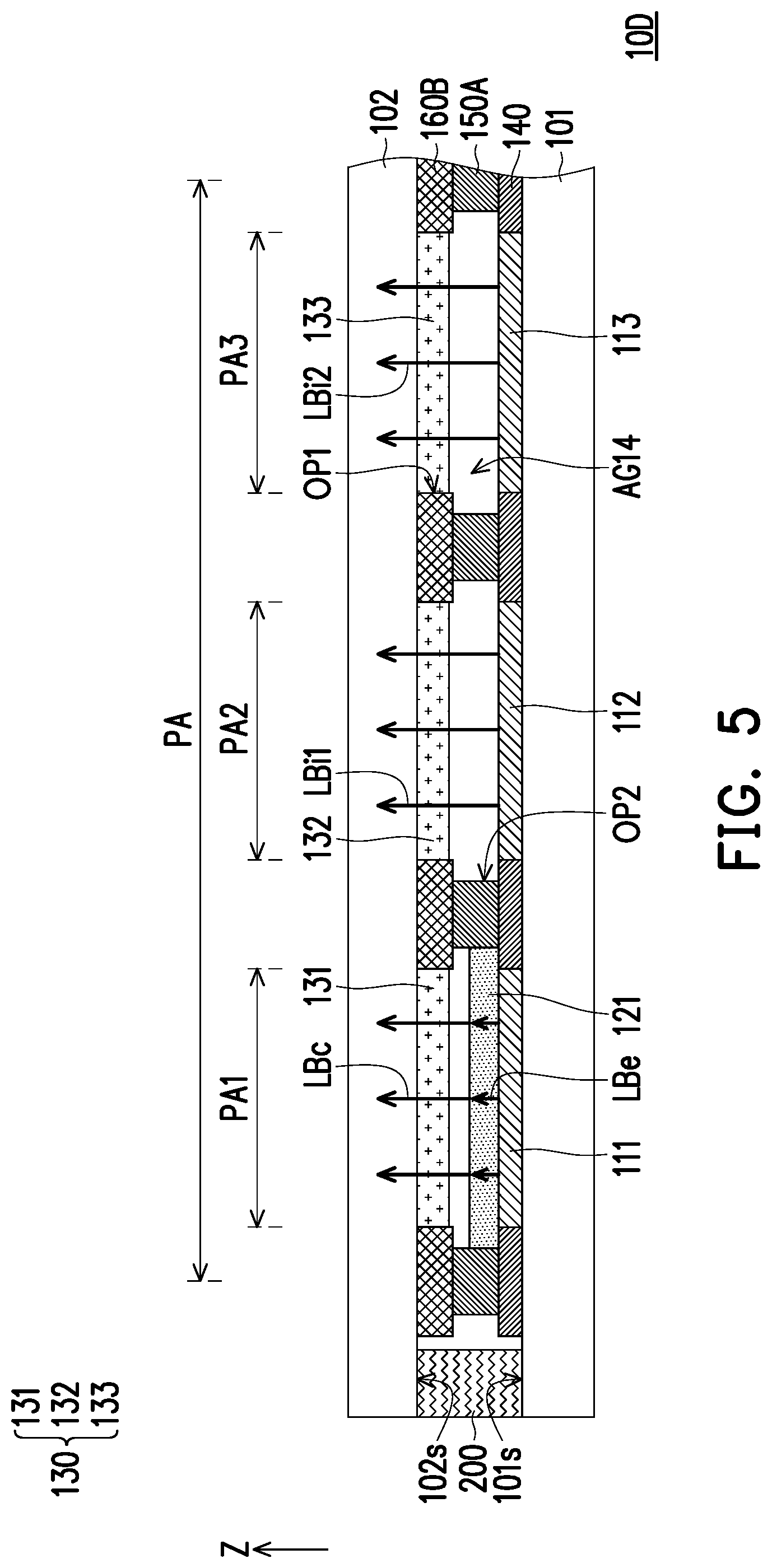 Patent US11776990 Figure 5 – Micro light-emitting diode display panel
