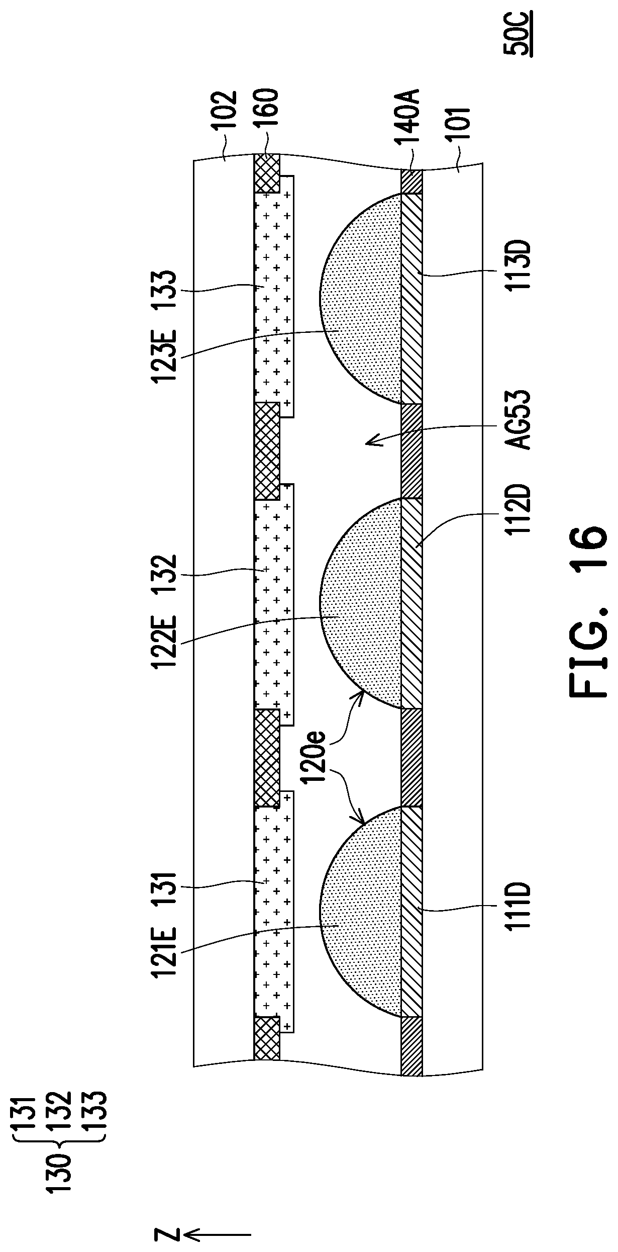 Patent US11776990 Figure 16 – Micro light-emitting diode display panel