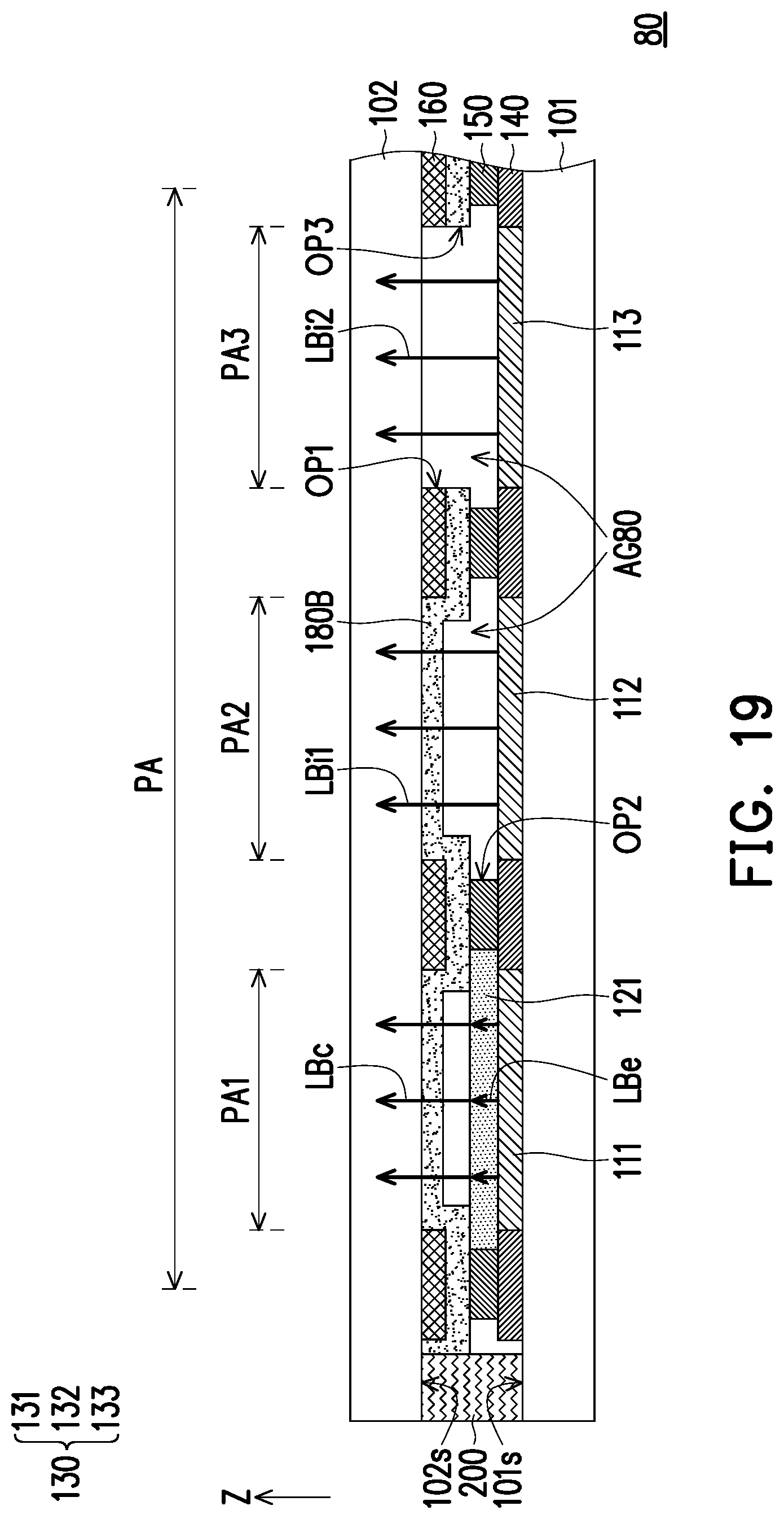 Patent US11776990 Figure 20 – Micro light-emitting diode display panel