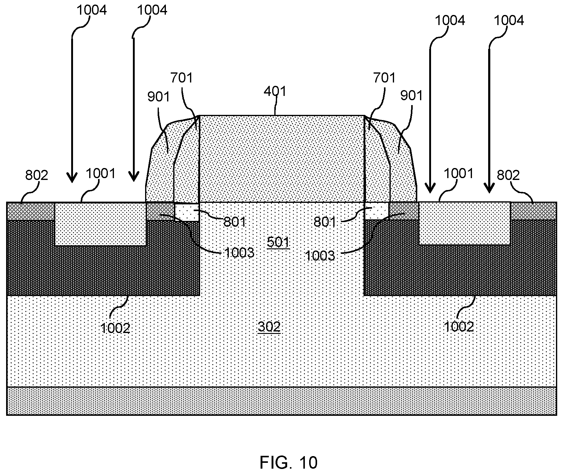 Patent US11776994 Figure 10 – SiC MOSFET with reduced channel length and high V th
