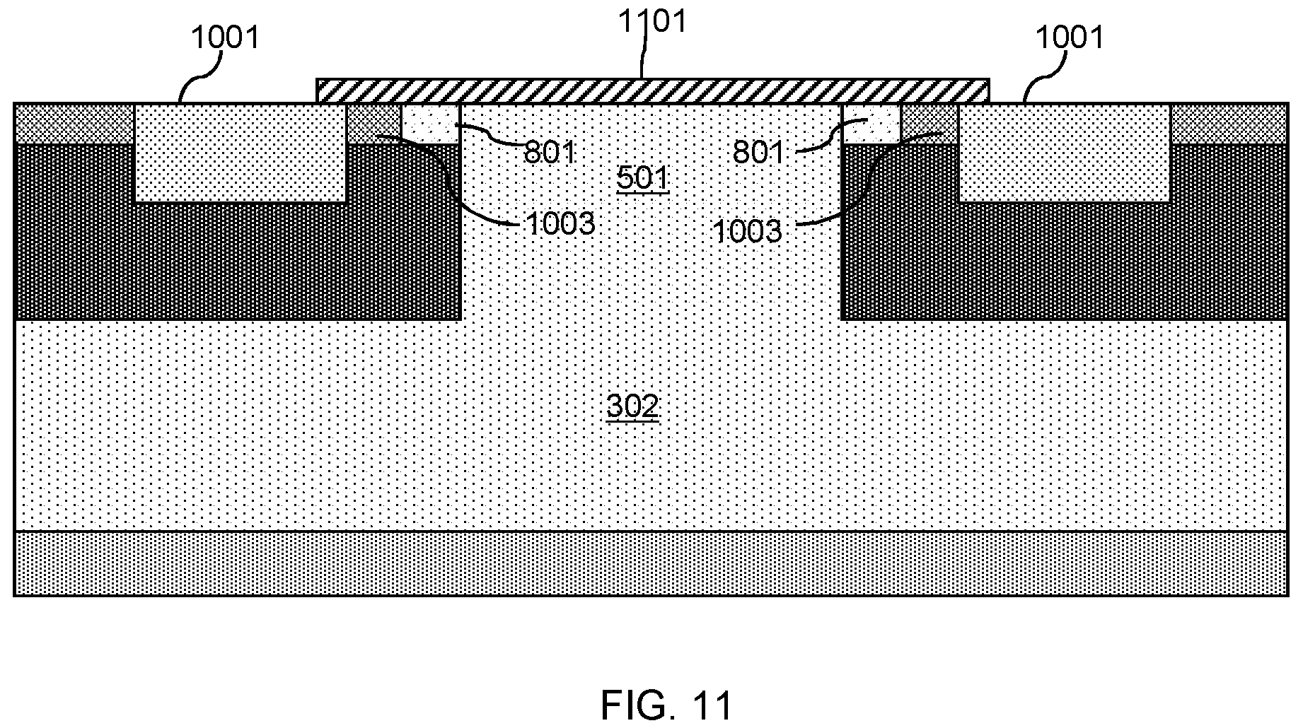 Patent US11776994 Figure 11 – SiC MOSFET with reduced channel length and high V th