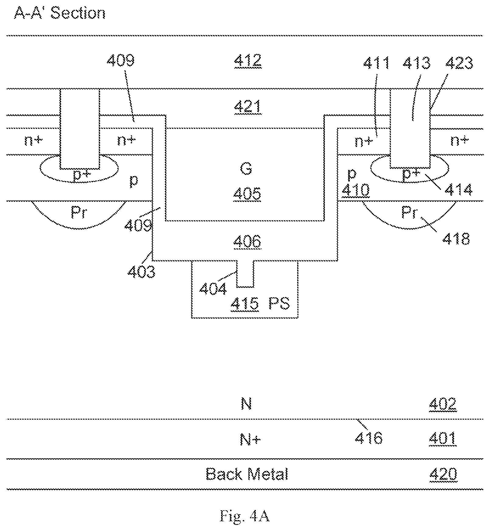 Patent US11777000 Figure 5 – SiC trench MOSFET with low on-resistance and switching loss