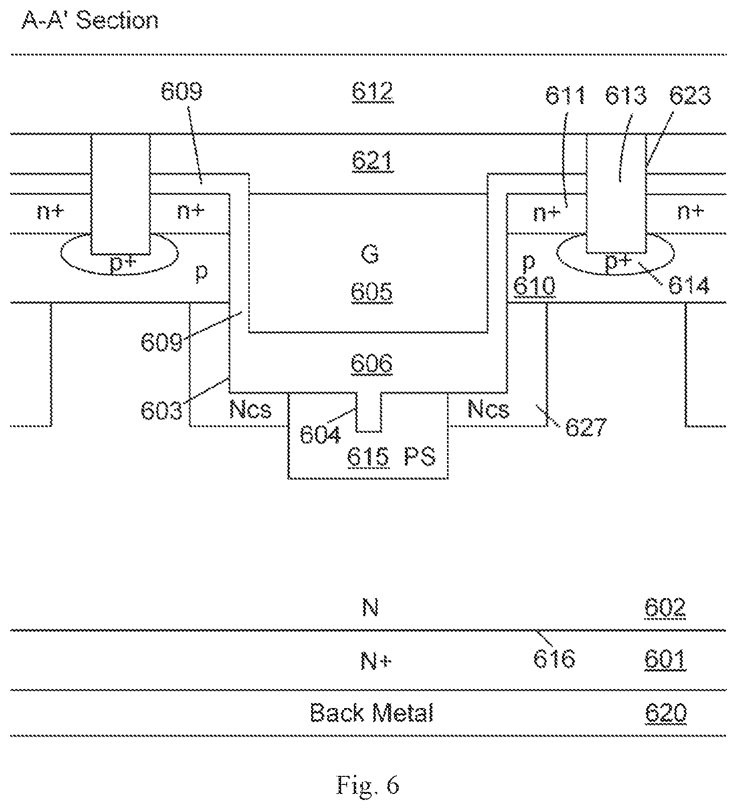 Patent US11777000 Figure 9 – SiC trench MOSFET with low on-resistance and switching loss