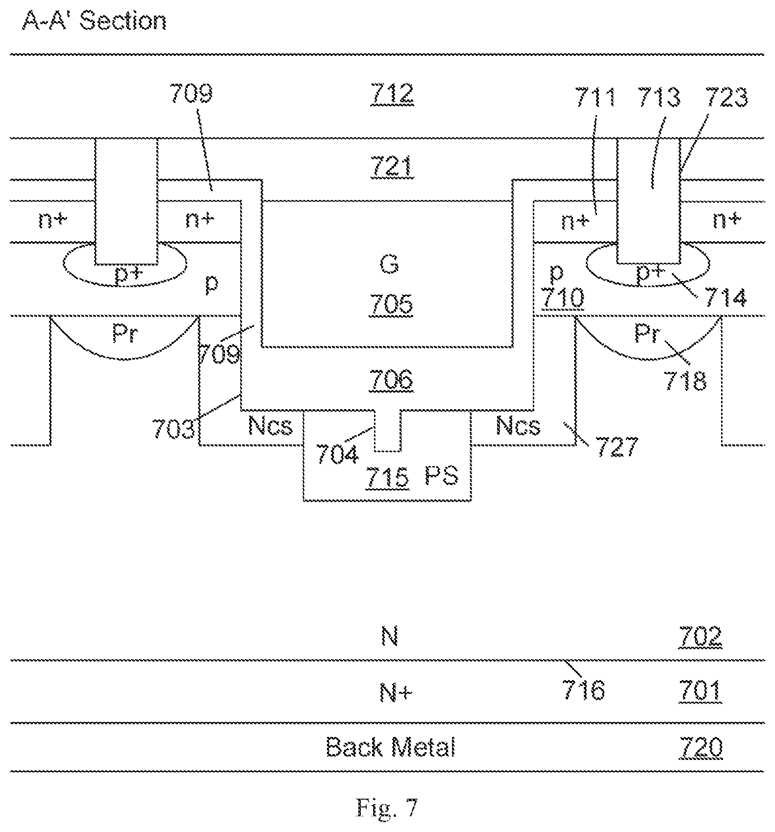 Patent US11777000 Figure 10 – SiC trench MOSFET with low on-resistance and switching loss