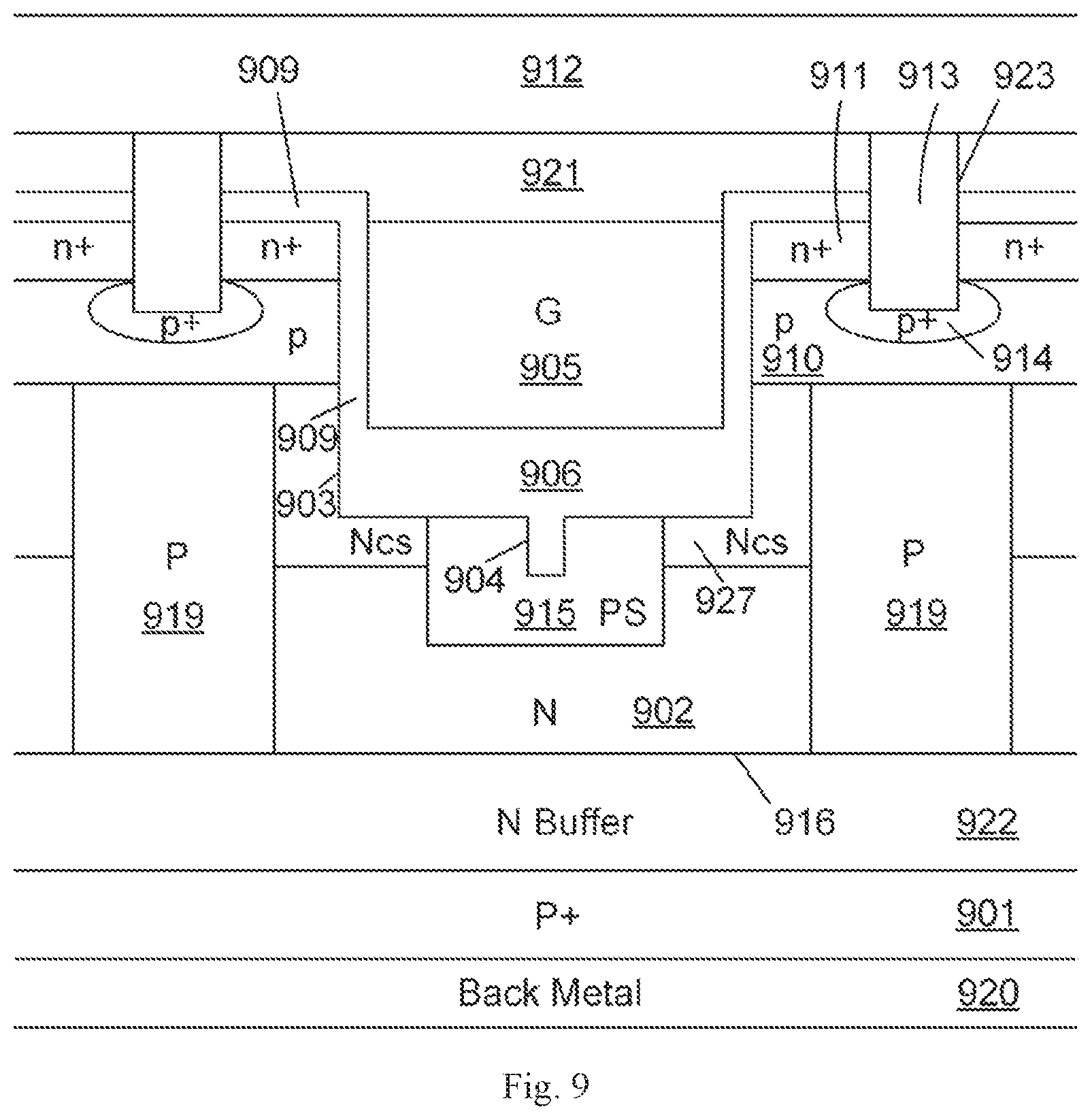 Patent US11777000 Figure 13 – SiC trench MOSFET with low on-resistance and switching loss