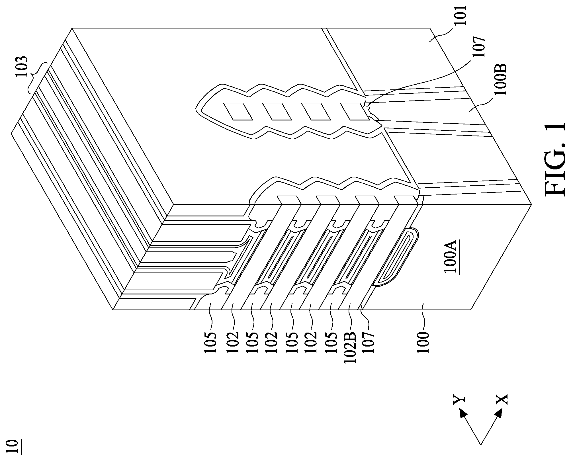 Patent US11777008 — Gate-all-around structure and manufacturing method for the same — Figure 1
