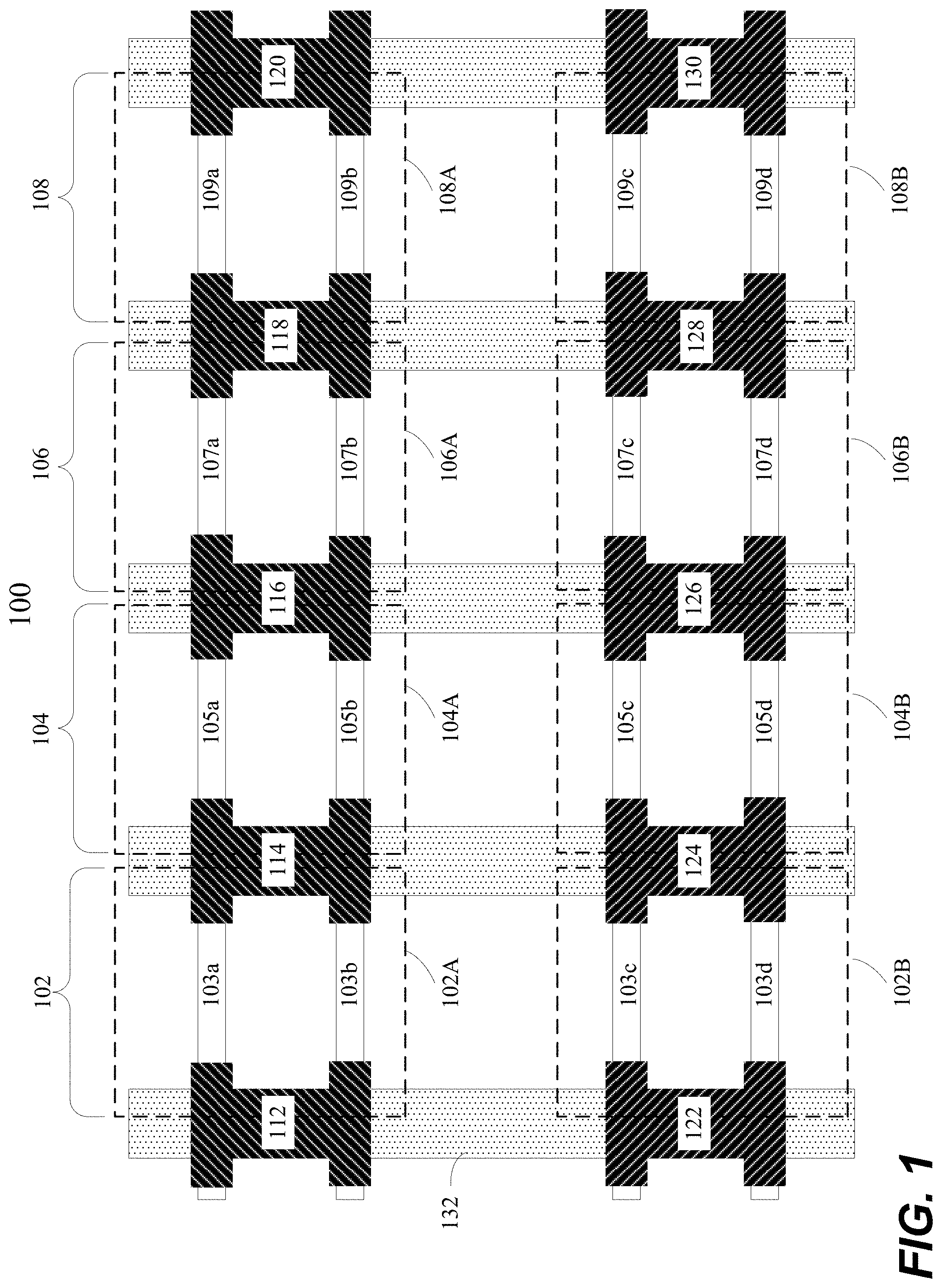 Patent US11777015 Figure 1 – Multiple planes of transistors with different transistor architectures to enhance 3D logic and memory circuits