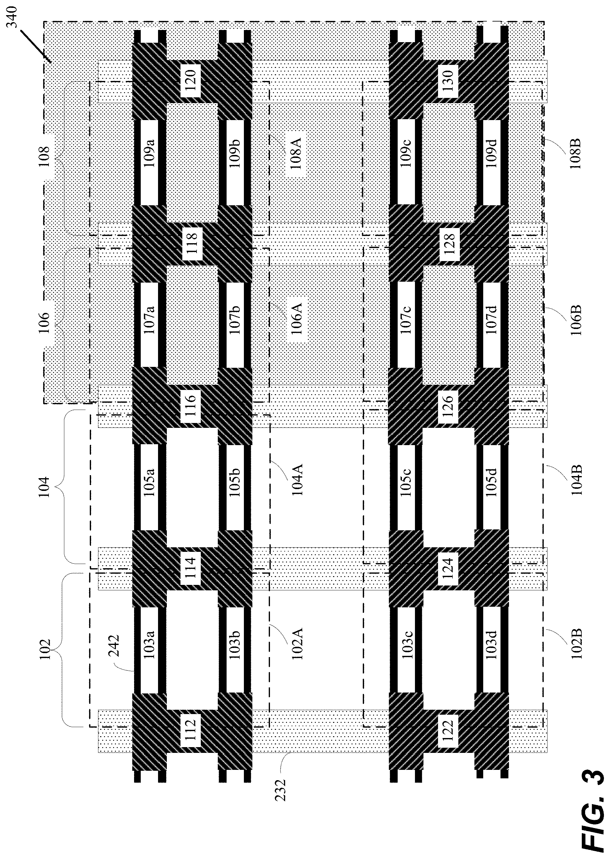 Patent US11777015 Figure 3 – Multiple planes of transistors with different transistor architectures to enhance 3D logic and memory circuits