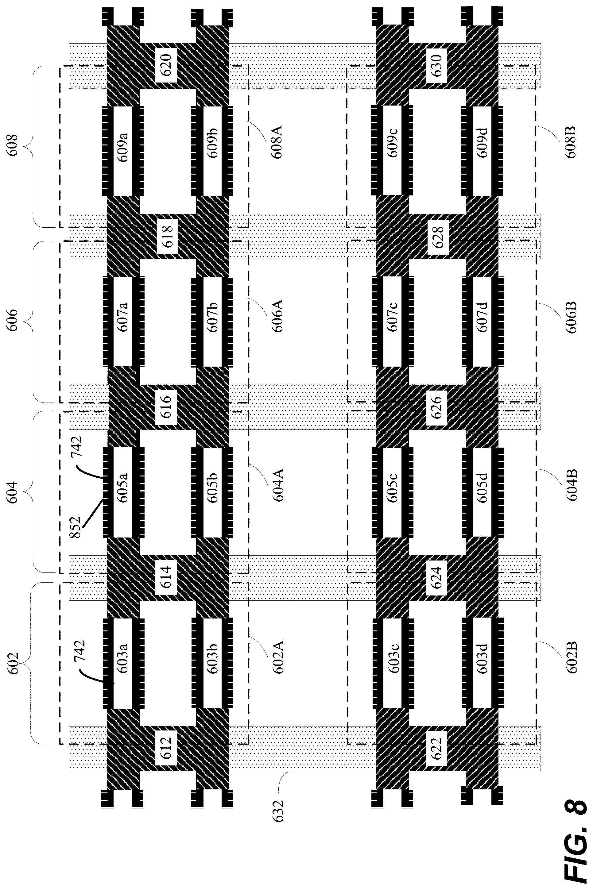 Patent US11777015 Figure 9 – Multiple planes of transistors with different transistor architectures to enhance 3D logic and memory circuits