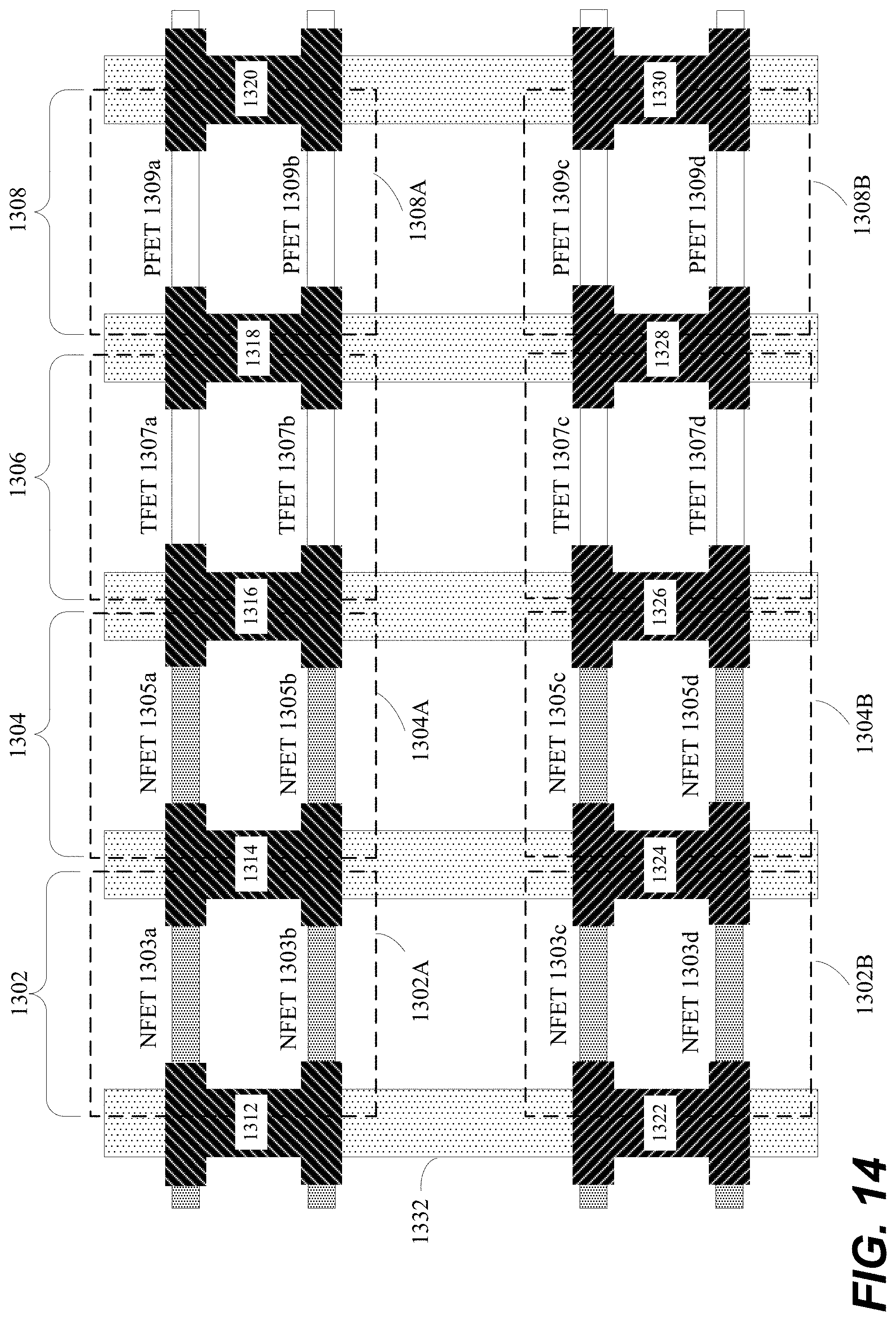 Patent US11777015 Figure 16 – Multiple planes of transistors with different transistor architectures to enhance 3D logic and memory circuits