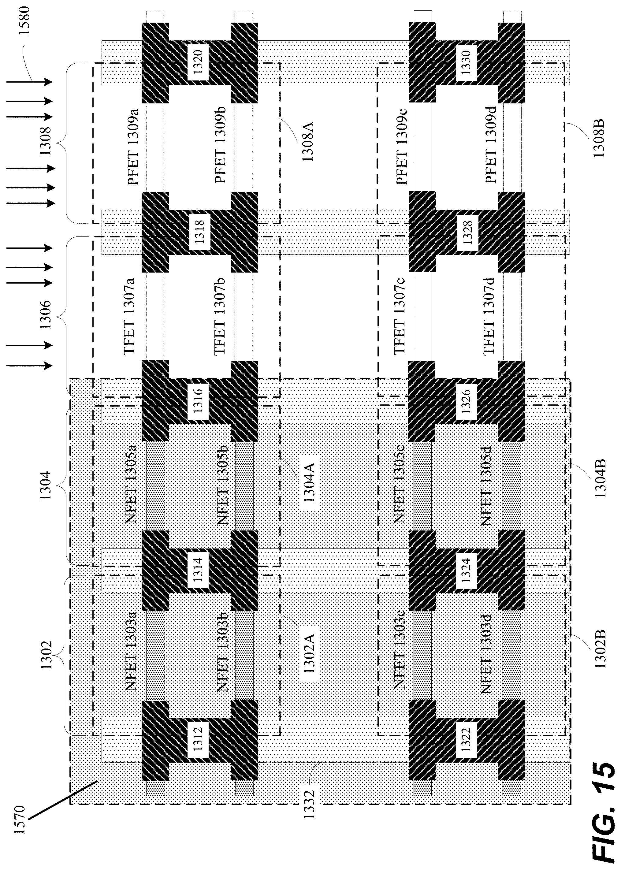 Patent US11777015 Figure 17 – Multiple planes of transistors with different transistor architectures to enhance 3D logic and memory circuits