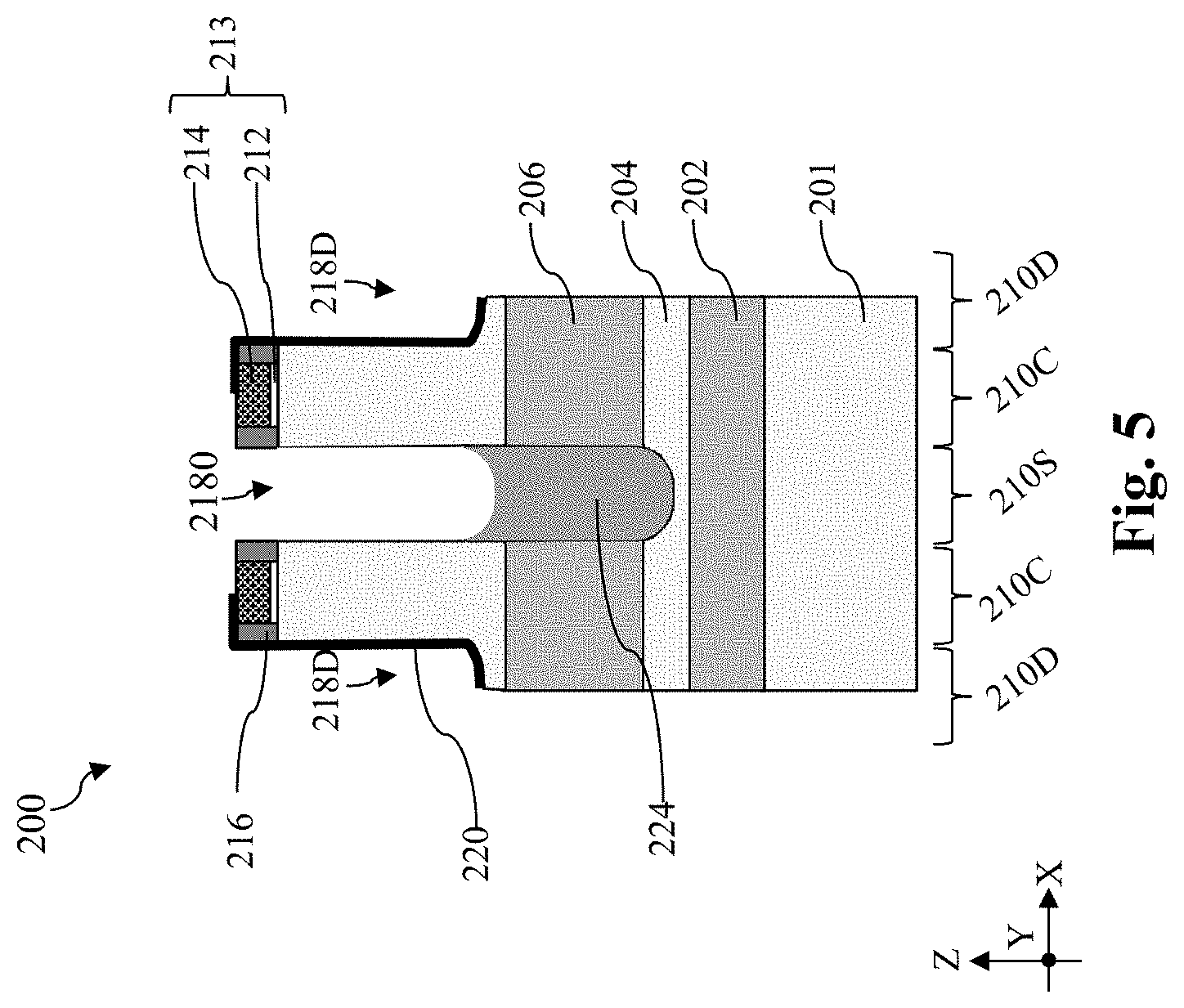 Patent US11777016 Figure 5 – Method of forming backside power rails