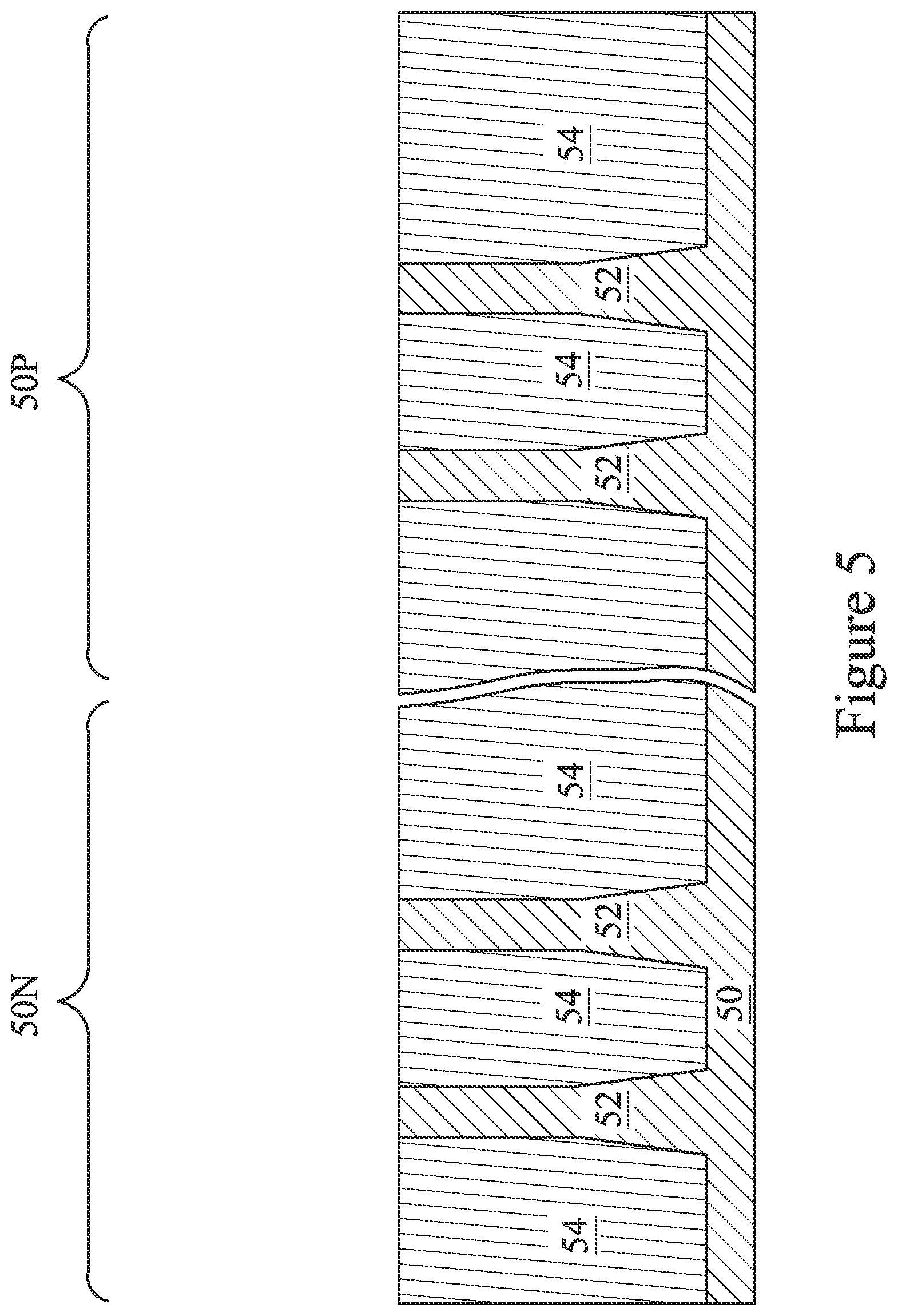 Patent US11777017 Figure 5 – Negative-capacitance and ferroelectric field-effect transistor (NCFET and FE-FET) devices