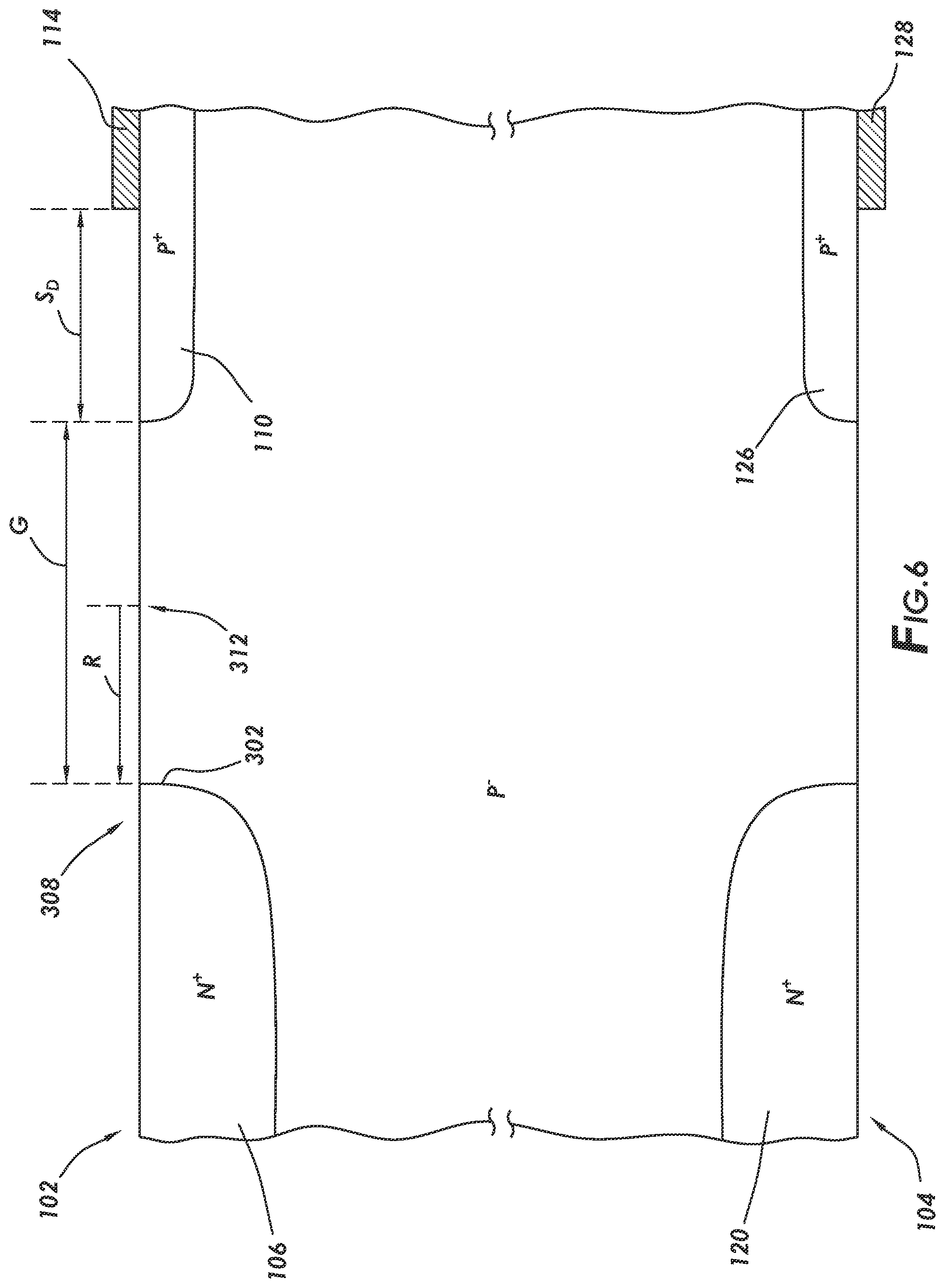 Patent US11777018 Figure 6 – Layout to reduce current crowding at endpoints