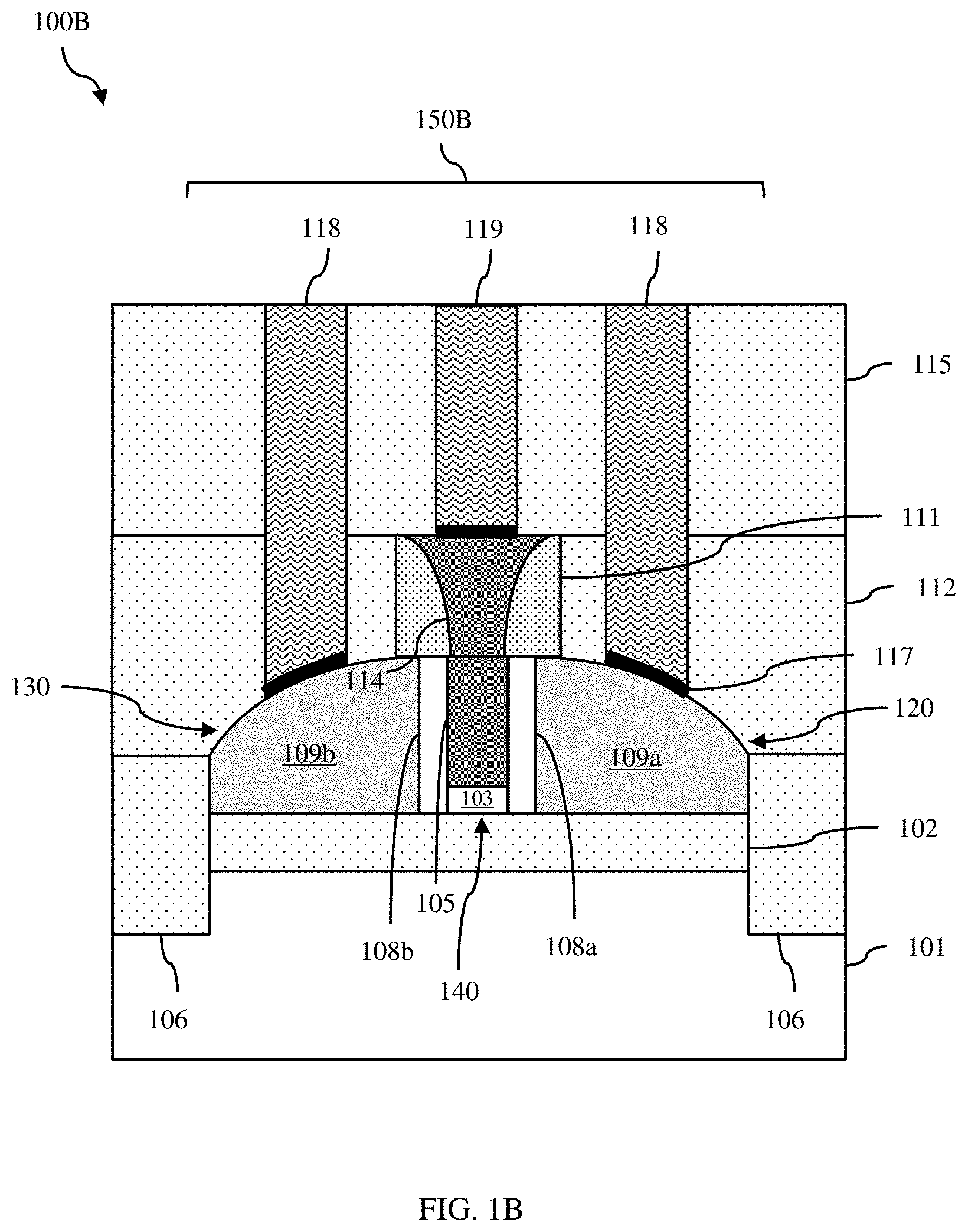 Patent US11777019 Figure 2 – Lateral heterojunction bipolar transistor with improved breakdown voltage and method
