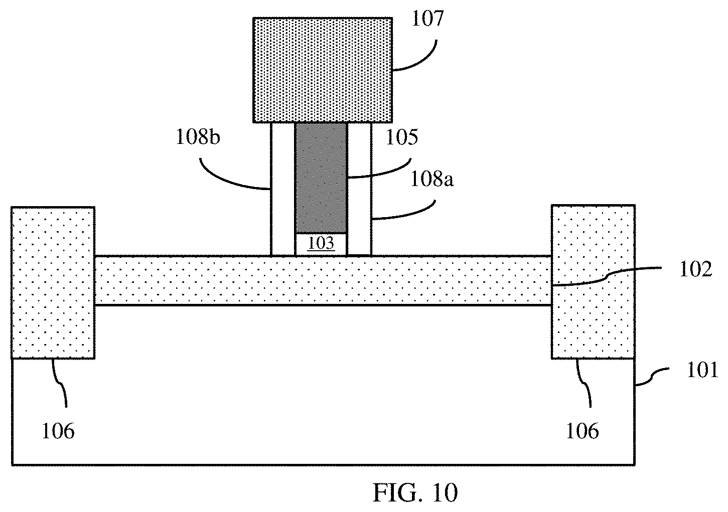 Patent US11777019 Figure 9 – Lateral heterojunction bipolar transistor with improved breakdown voltage and method