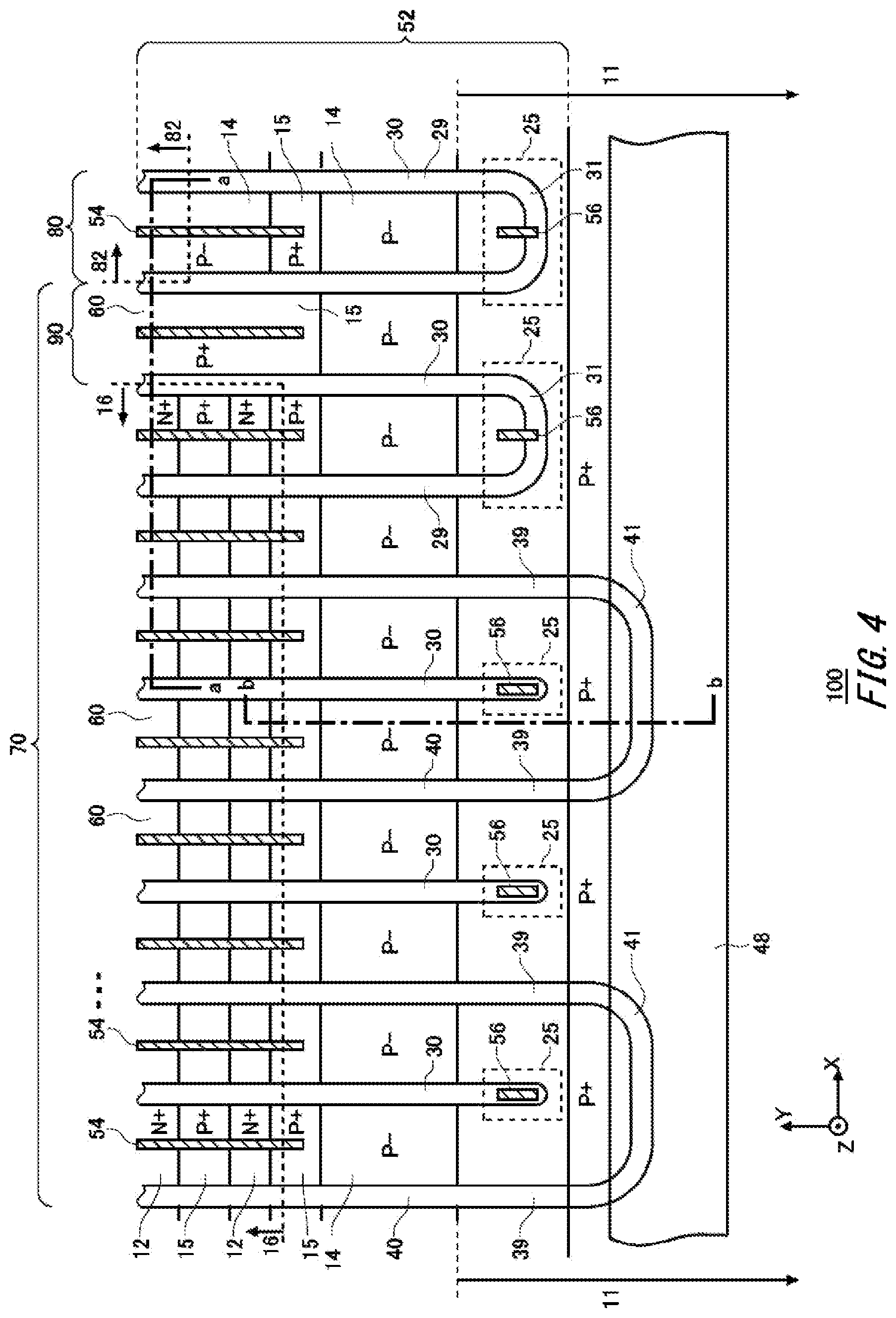Patent US11777020 Figure 4 – Semiconductor device and semiconductor module