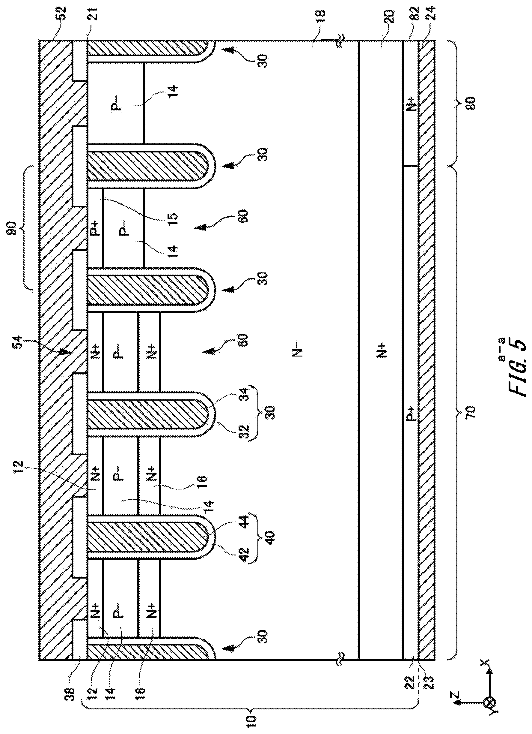 Patent US11777020 Figure 5 – Semiconductor device and semiconductor module