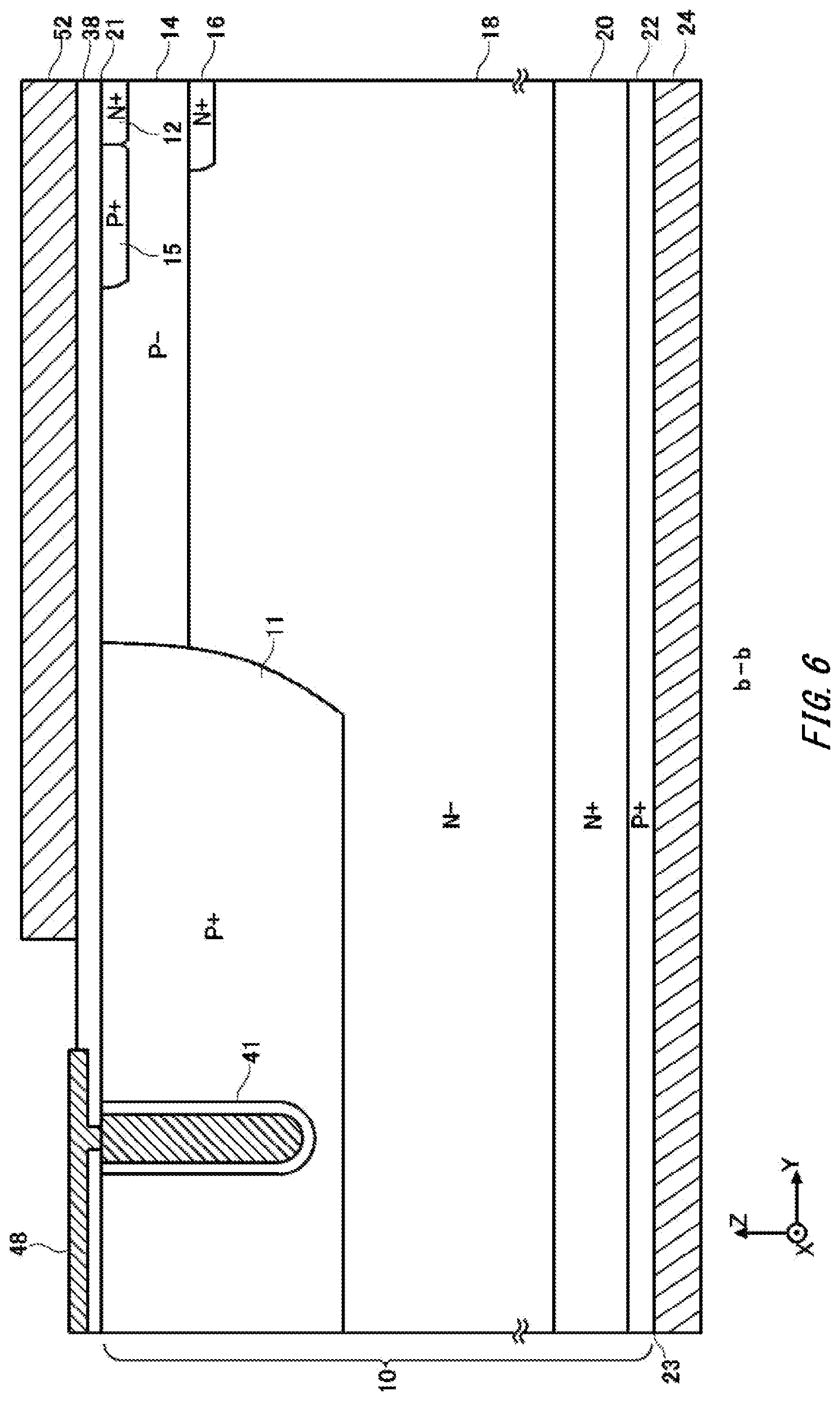 Patent US11777020 Figure 6 – Semiconductor device and semiconductor module