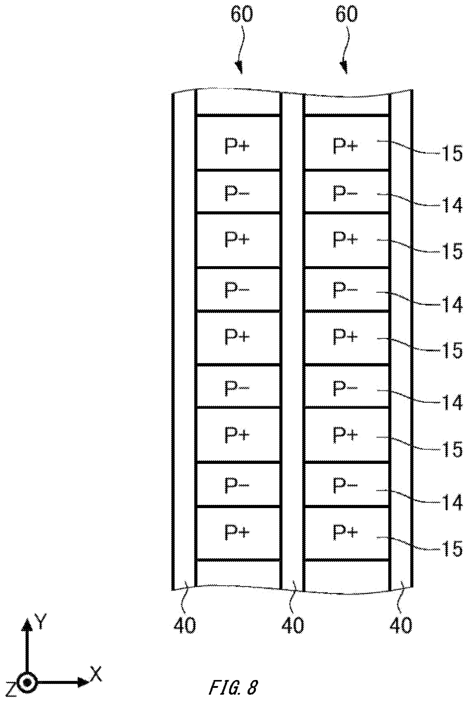 Patent US11777020 Figure 8 – Semiconductor device and semiconductor module