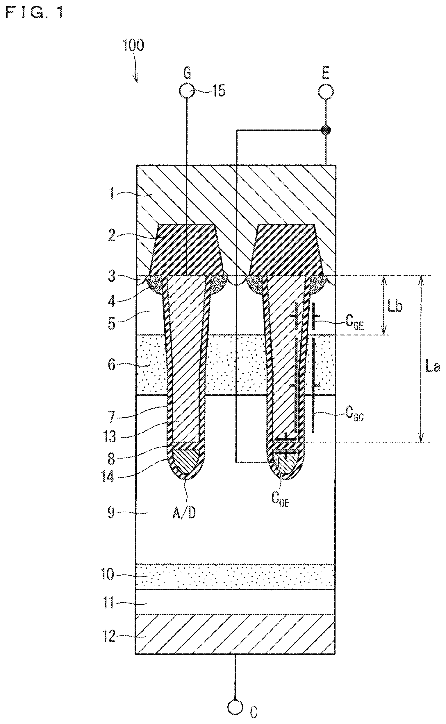 Patent US11777021 — Semiconductor device — Figure 1