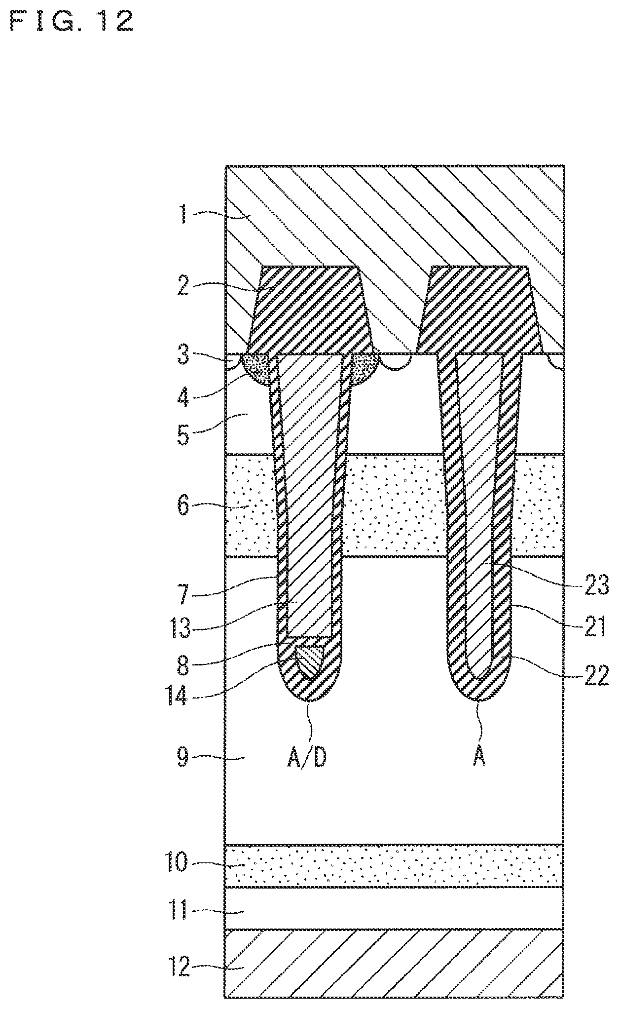 Patent US11777021 Figure 12 – Semiconductor device