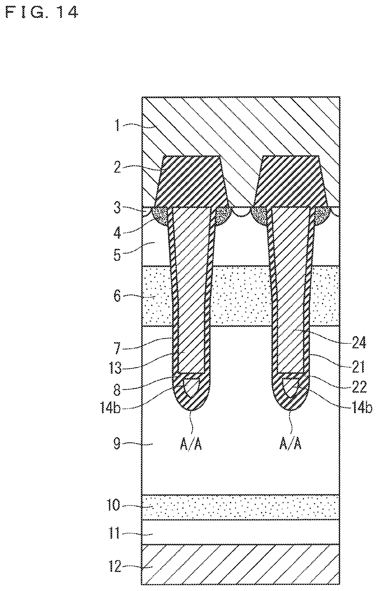 Patent US11777021 Figure 14 – Semiconductor device