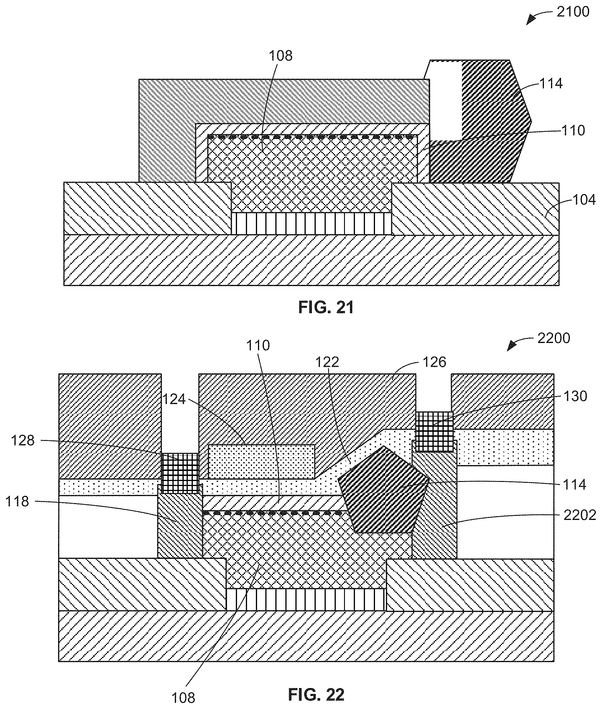 Patent US11777022 Figure 10 – Transistors including first and second semiconductor materials between source and drain regions and methods of manufacturing the same