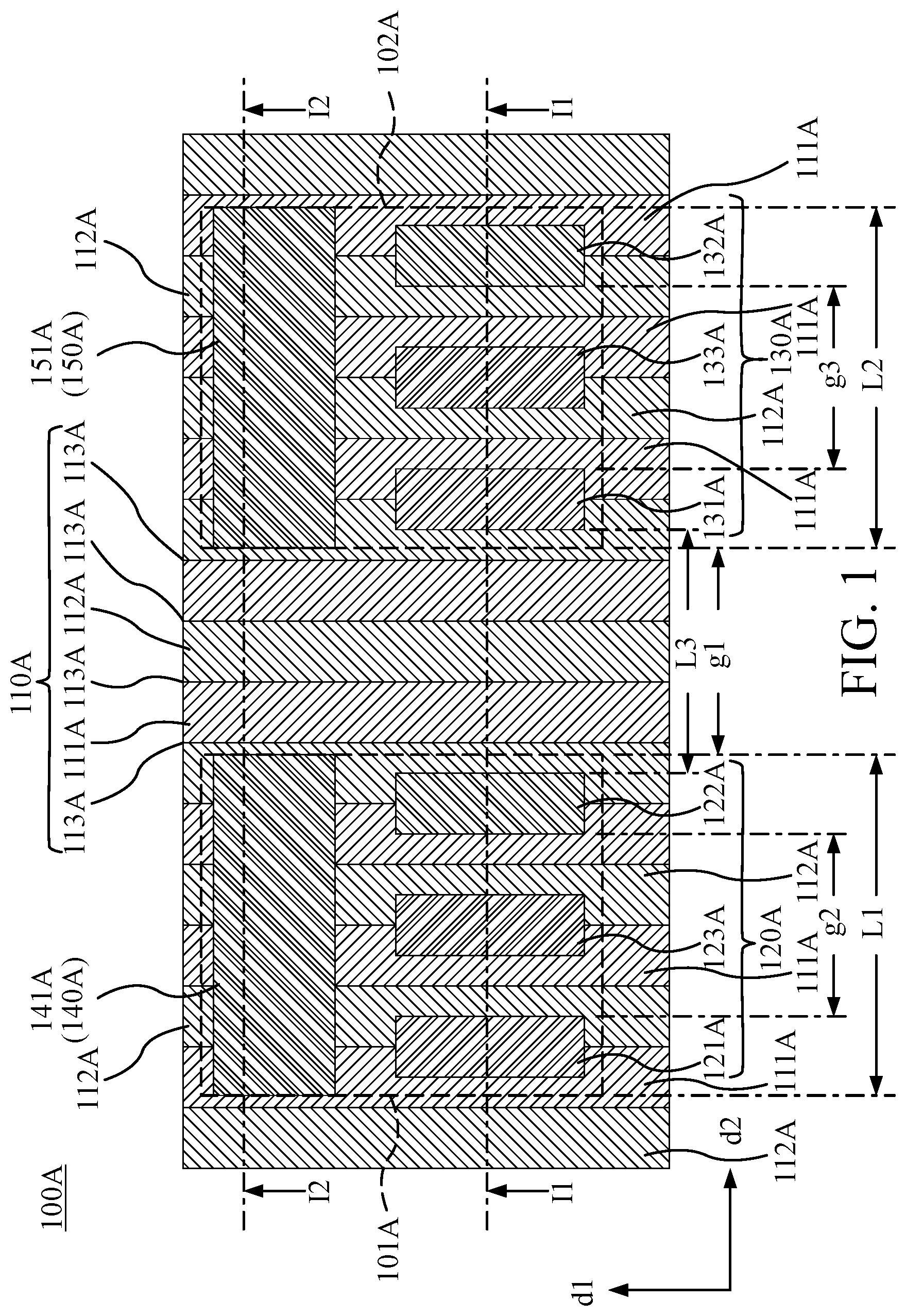 Patent US11777023 Figure 1 – Semiconductor device and method for manufacturing the same