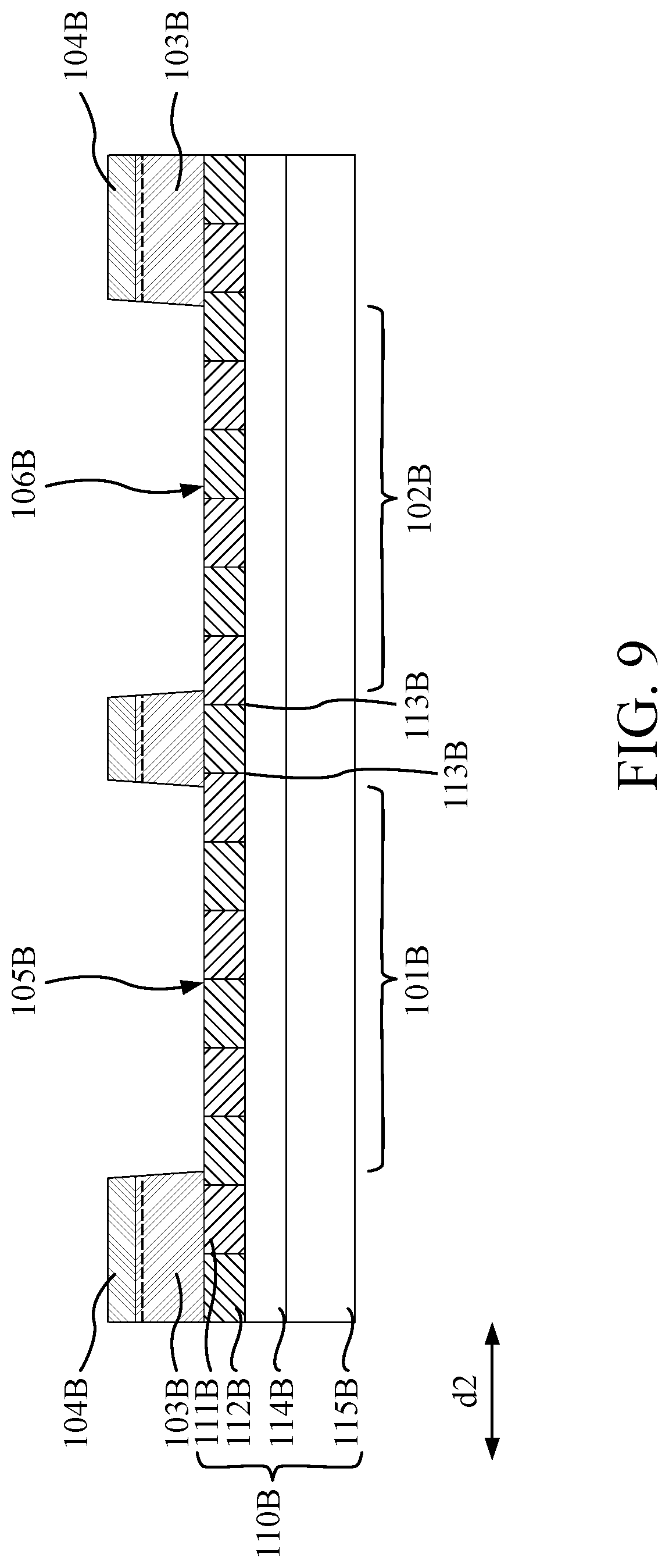 Patent US11777023 Figure 9 – Semiconductor device and method for manufacturing the same