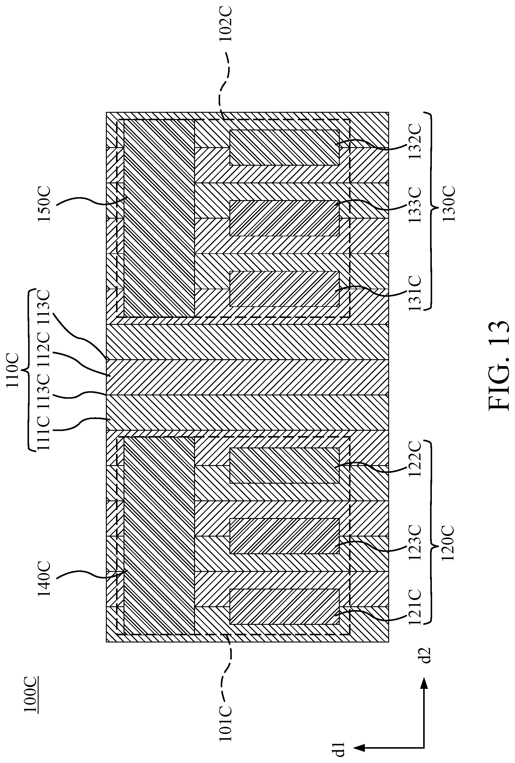Patent US11777023 Figure 13 – Semiconductor device and method for manufacturing the same