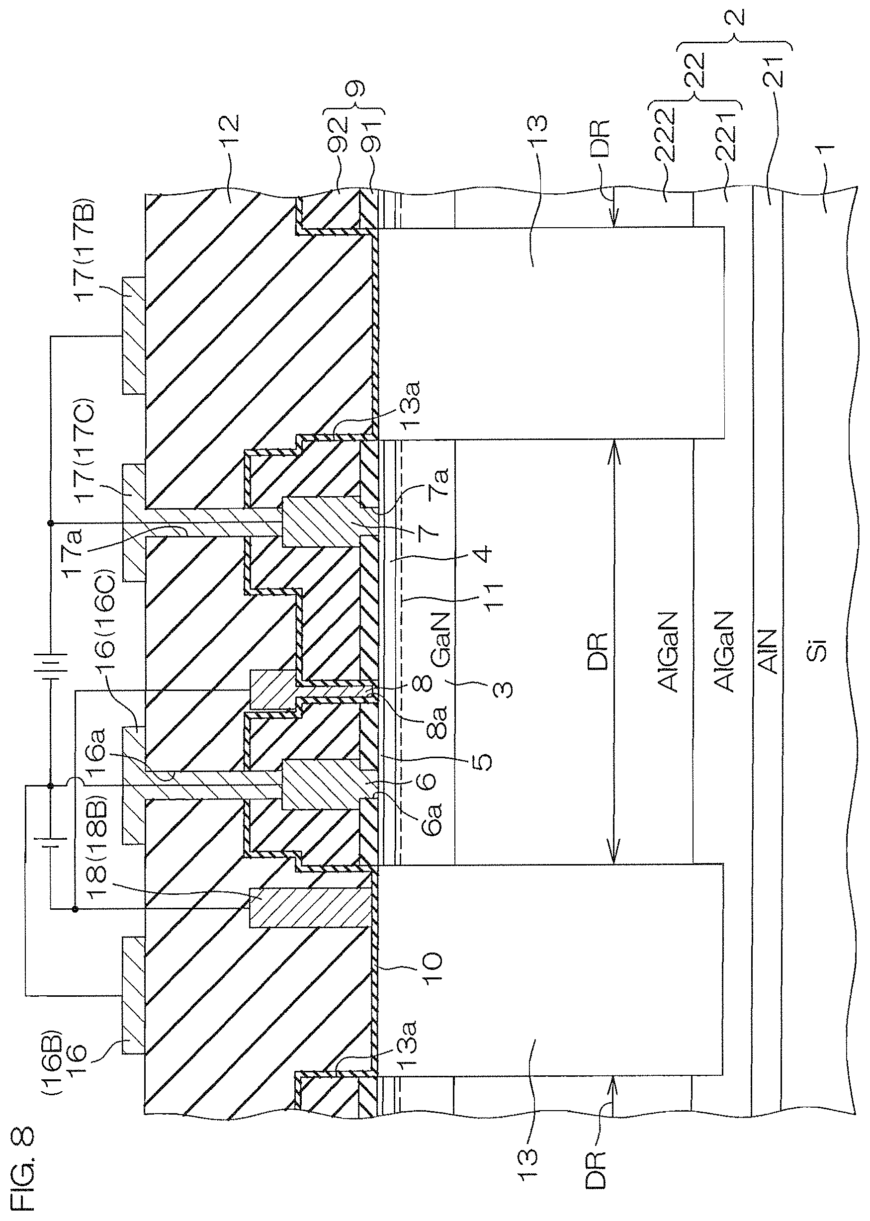 Patent US11777024 Figure 12 – Nitride semiconductor device and fabrication method therefor